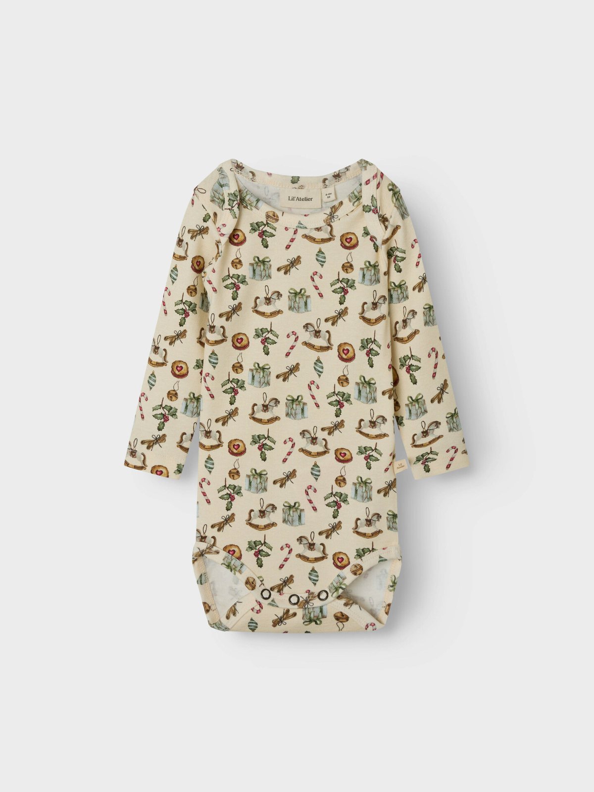 Lil- Atelier Gio Long Sleeve Slim Body Turtledove