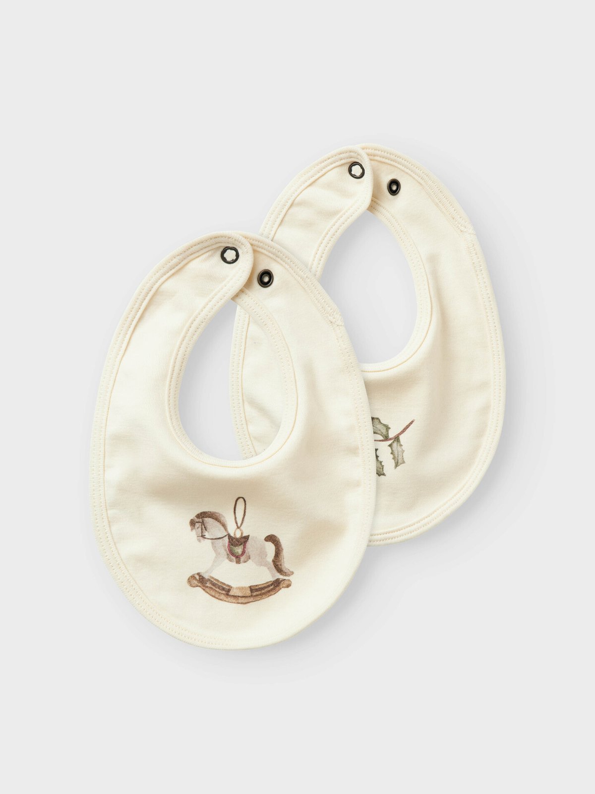 Lil- Atelier Gio 2-Pack Bibs Turtledove