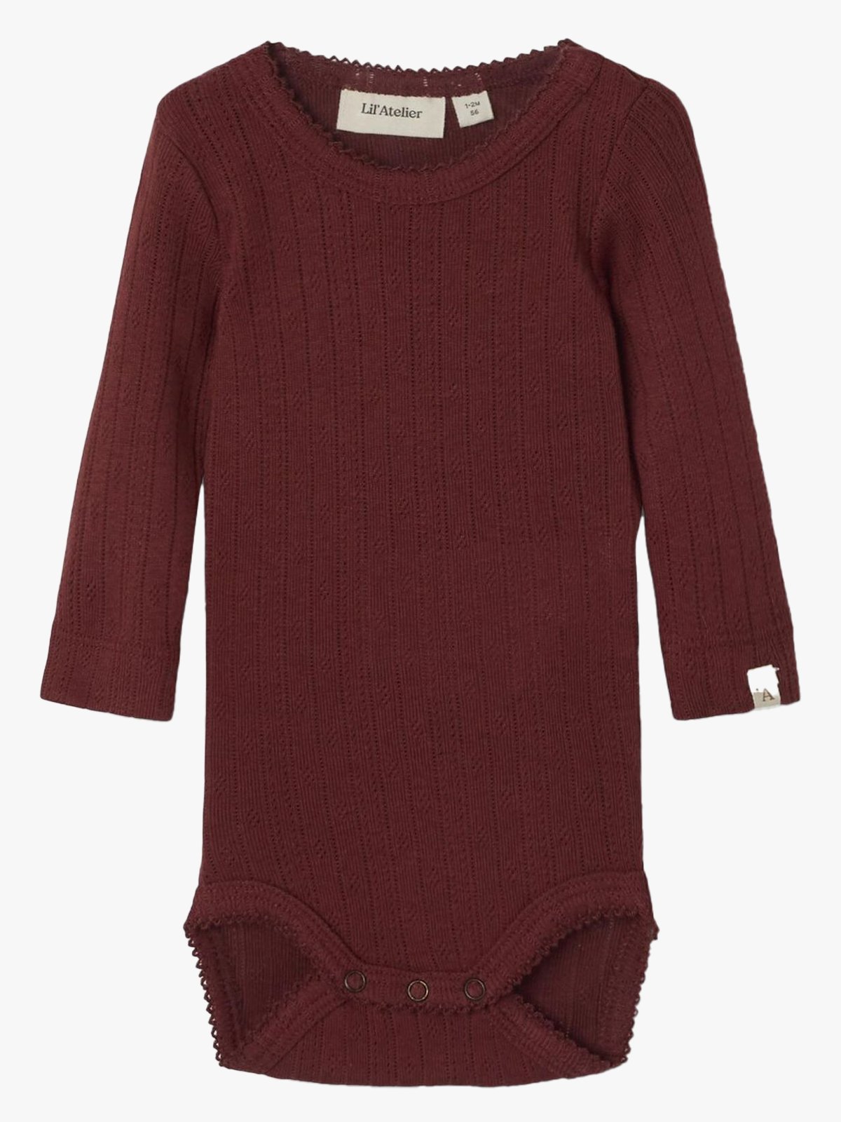 Lil- Atelier Rachel Nes Long Sleeve Slim Body Hea Spiced Apple