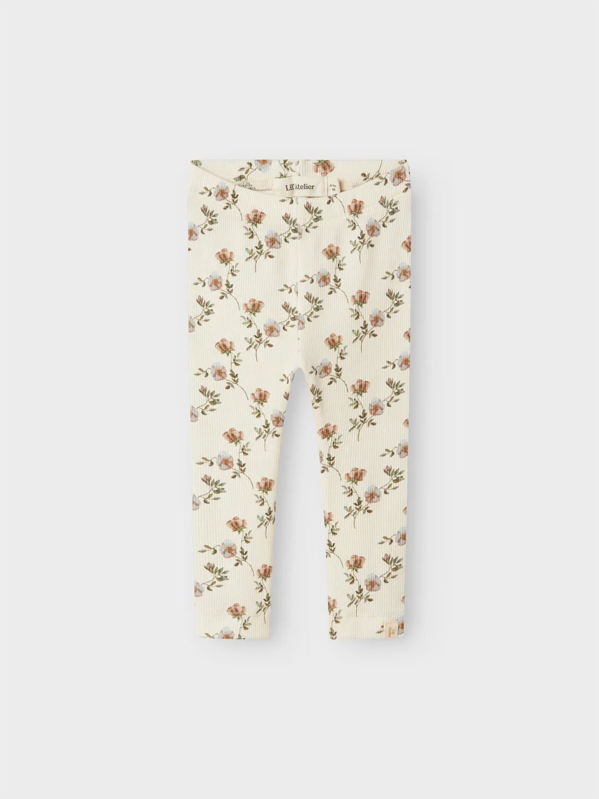 Lil- Atelier Gavo Elf Slim Legging Turtledove Flowers