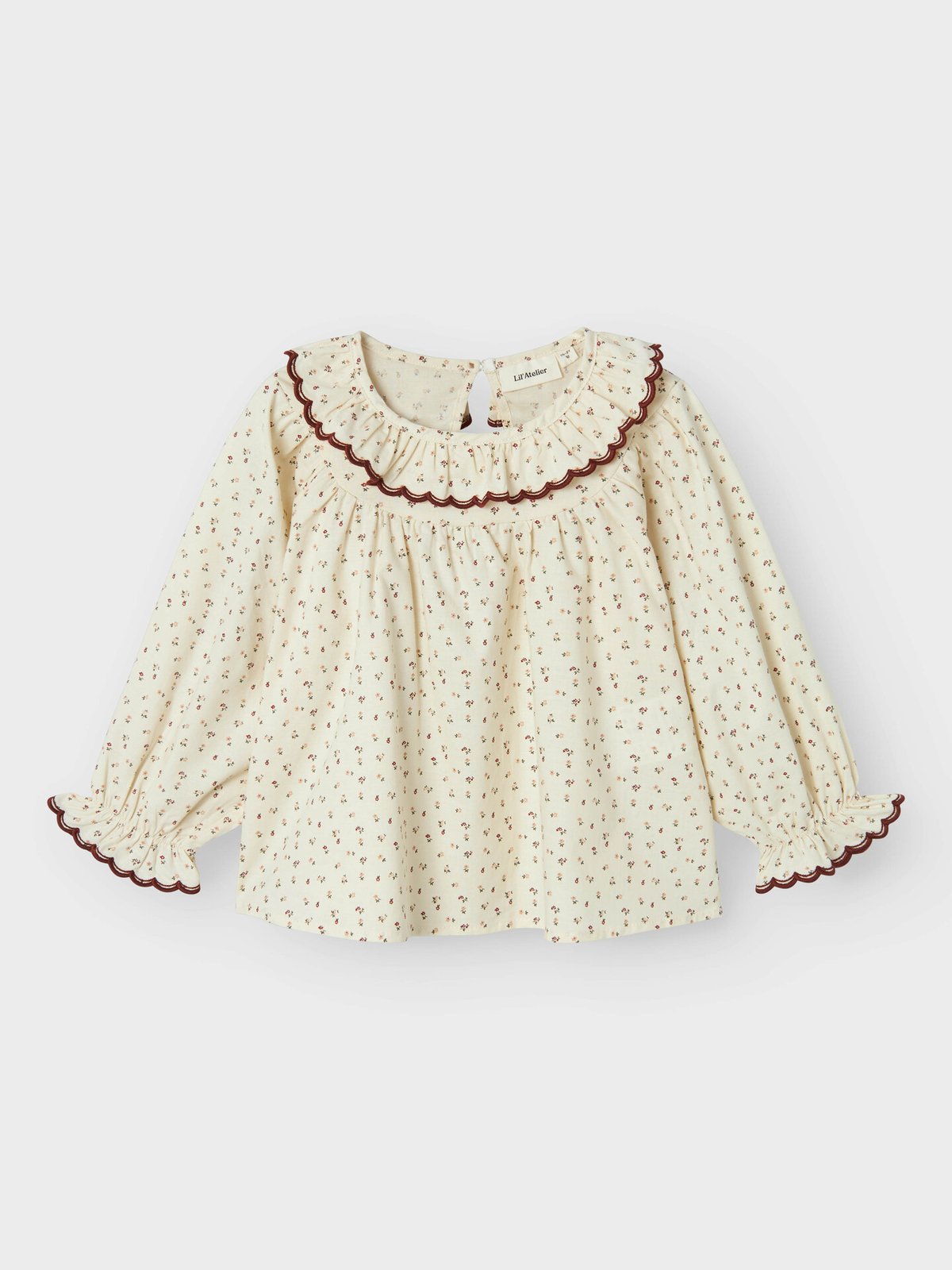 Lil' Atelier Rasia Long Sleeve Loose Shirt Turtledove