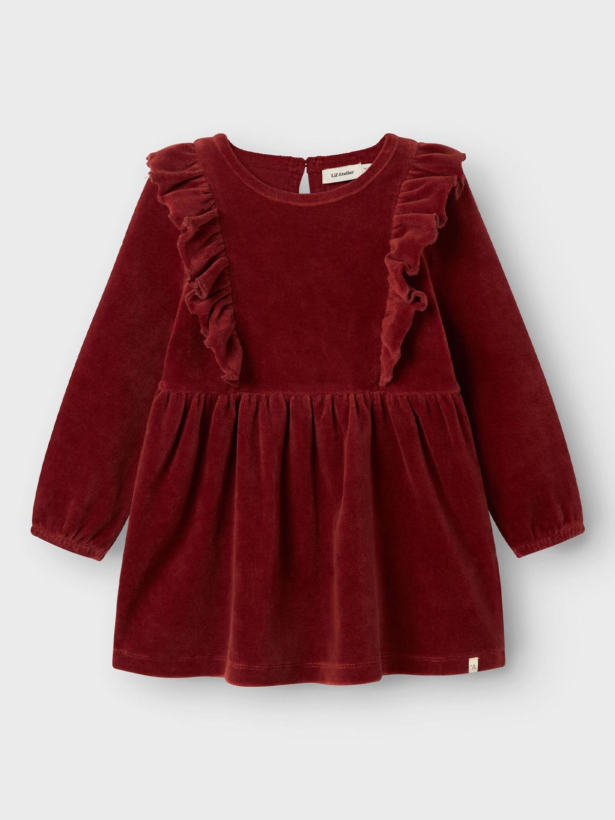 Lil- Atelier Saga Long Sleeve Dress Spiced Apple
