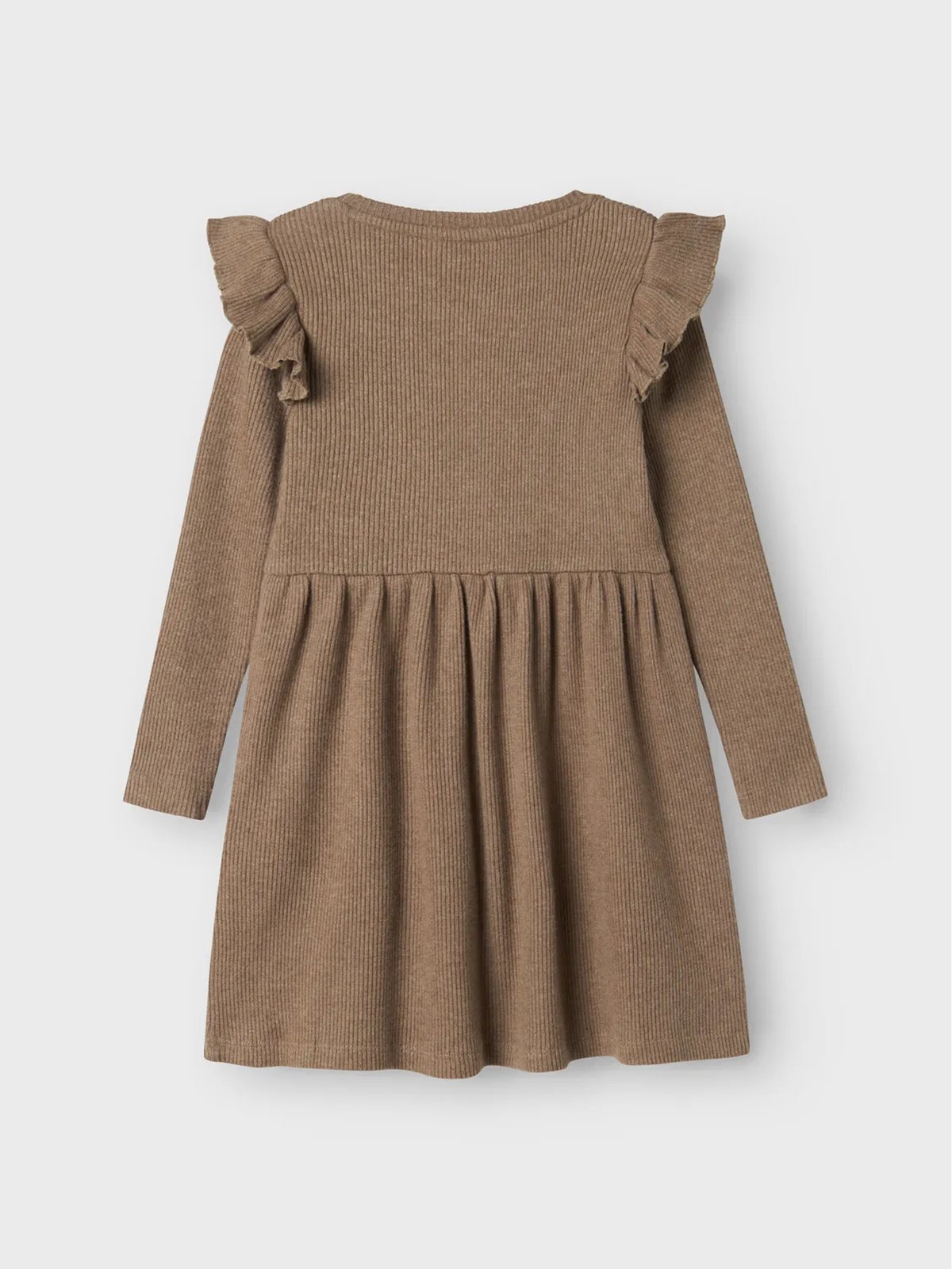 Lil- Atelier Sophia Soj Long Sleeve Dress Shitake