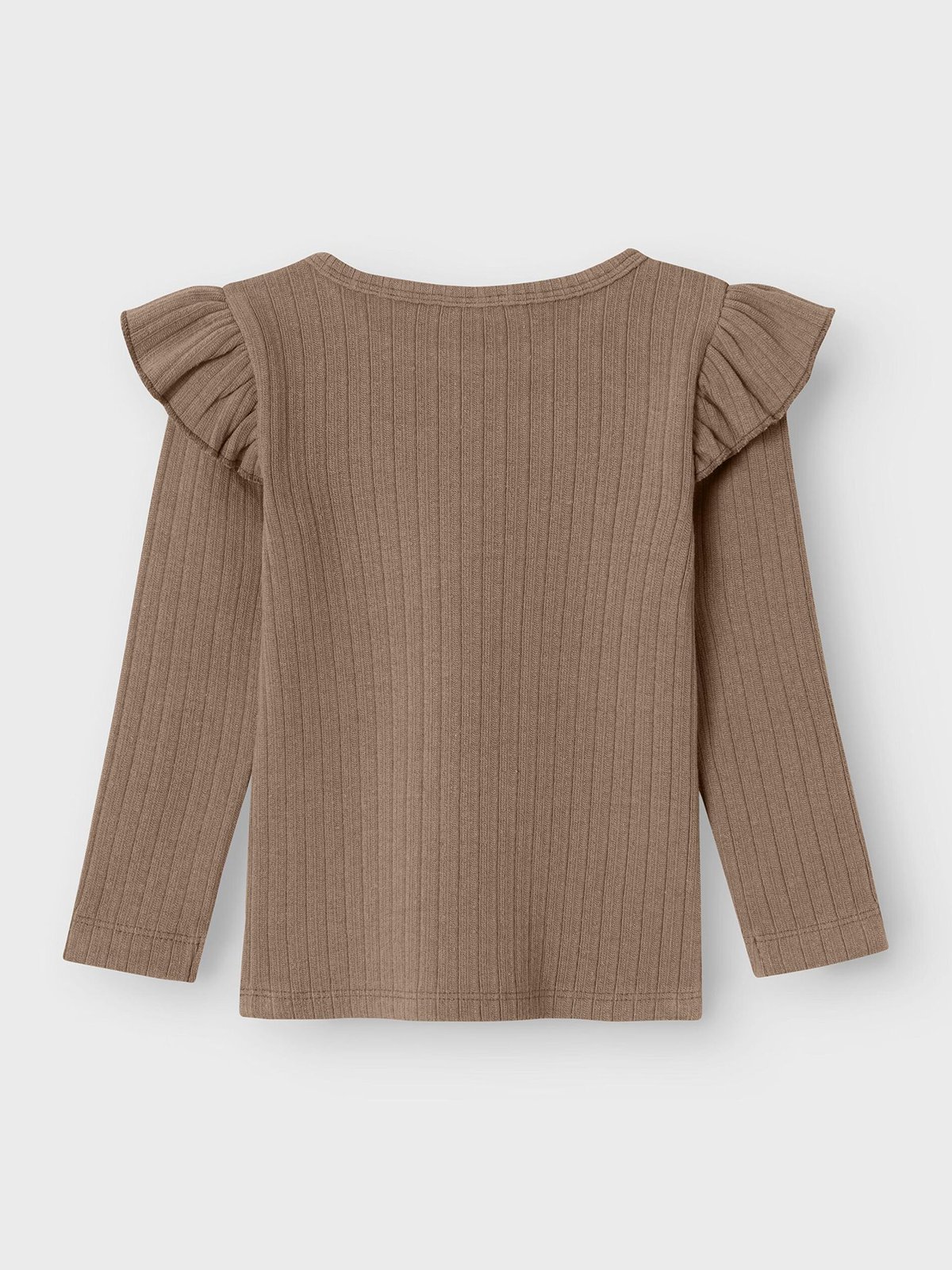 Lil- Atelier Niva Kio Long Sleeve Slim Top Woodsmoke