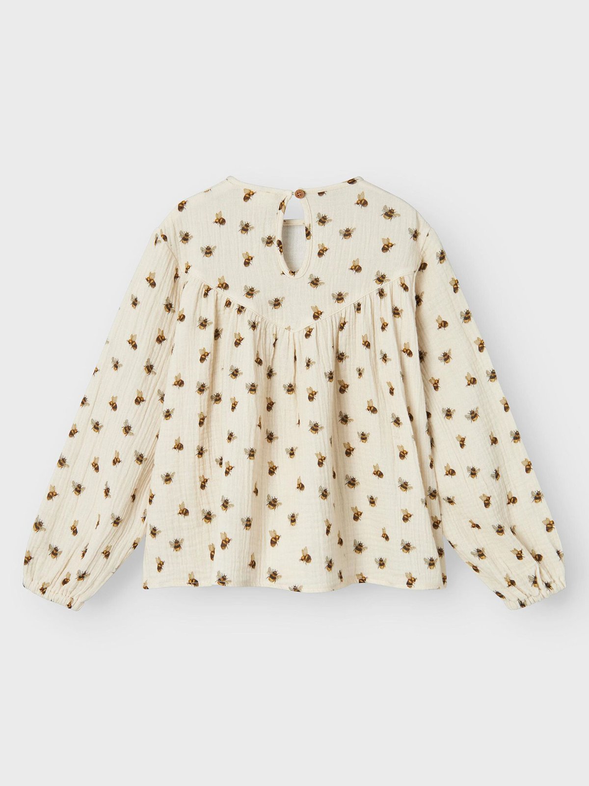 Lil- Atelier Himli Long Sleeve Loose Top Turtledove