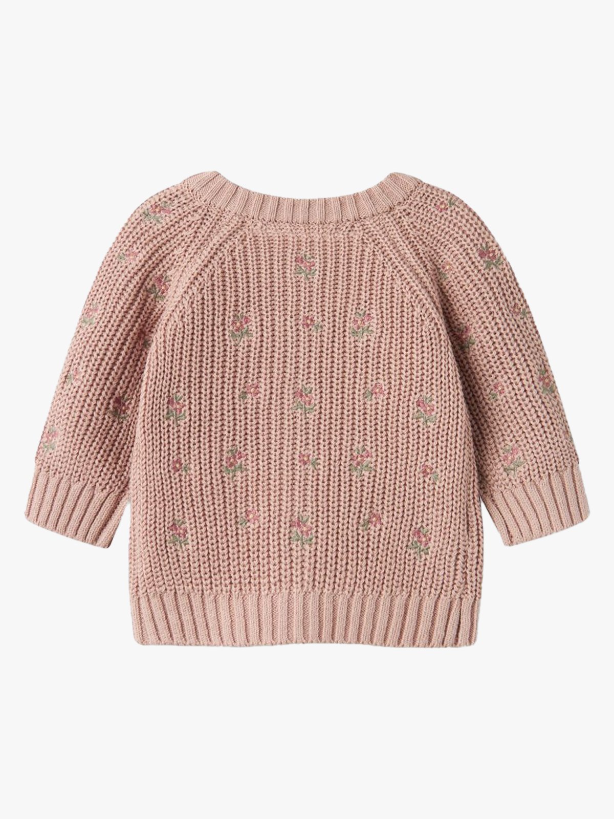 Lil- Atelier Emlen Long Sleeve Knit Cardigan Shadow Gray