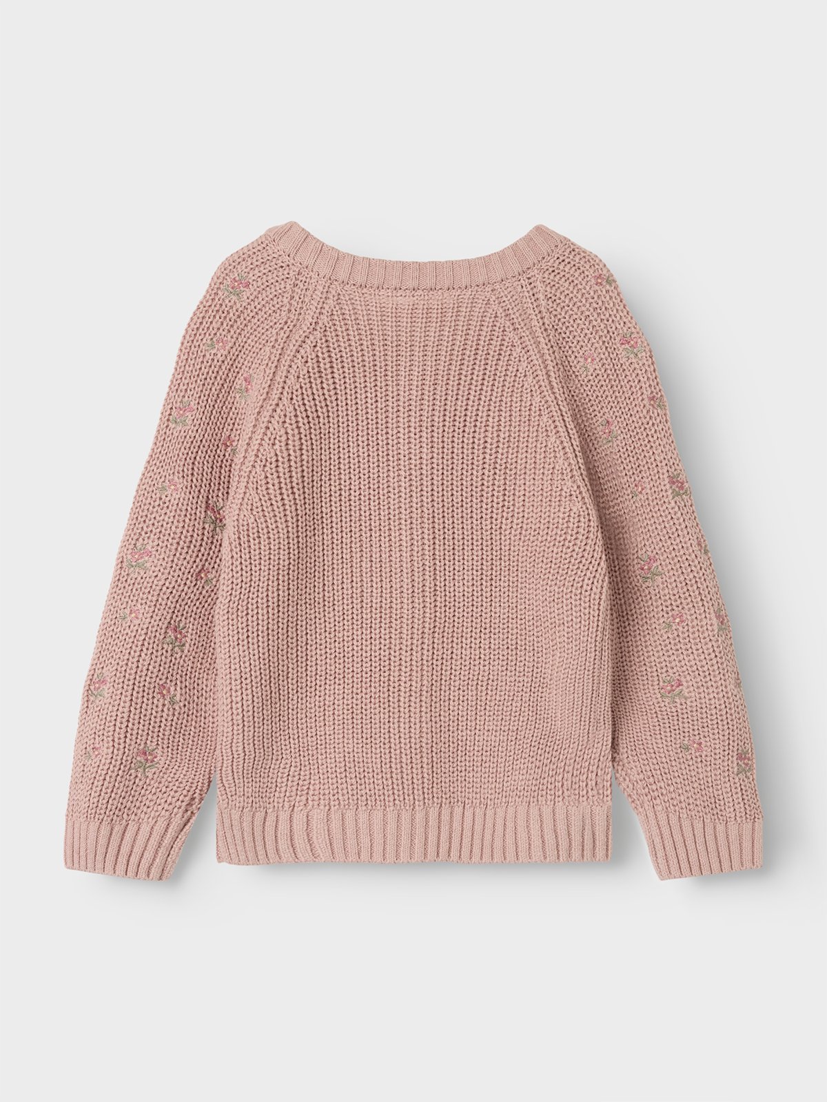 Lil- Atelier Emlen Long Sleeve Knit Cardigan Shadow Gray