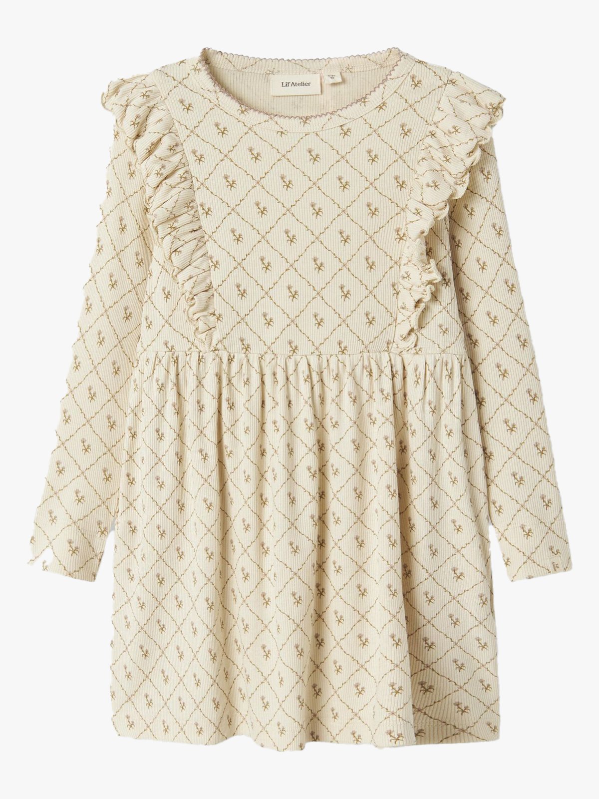 Lil- Atelier Gago Kne Long Sleeve Dress Turtledove