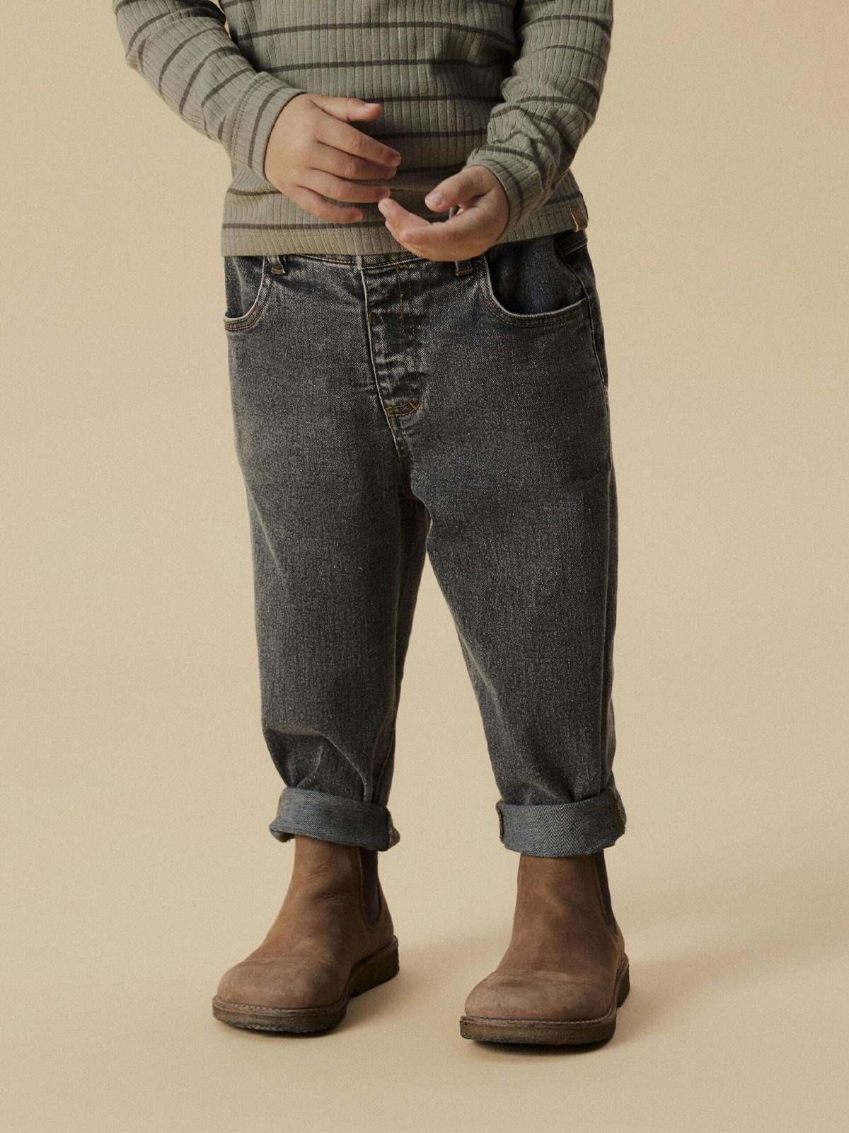 Lil- Atelier Berlin Baggy Jeans 4266-Ms Light Grey Denim