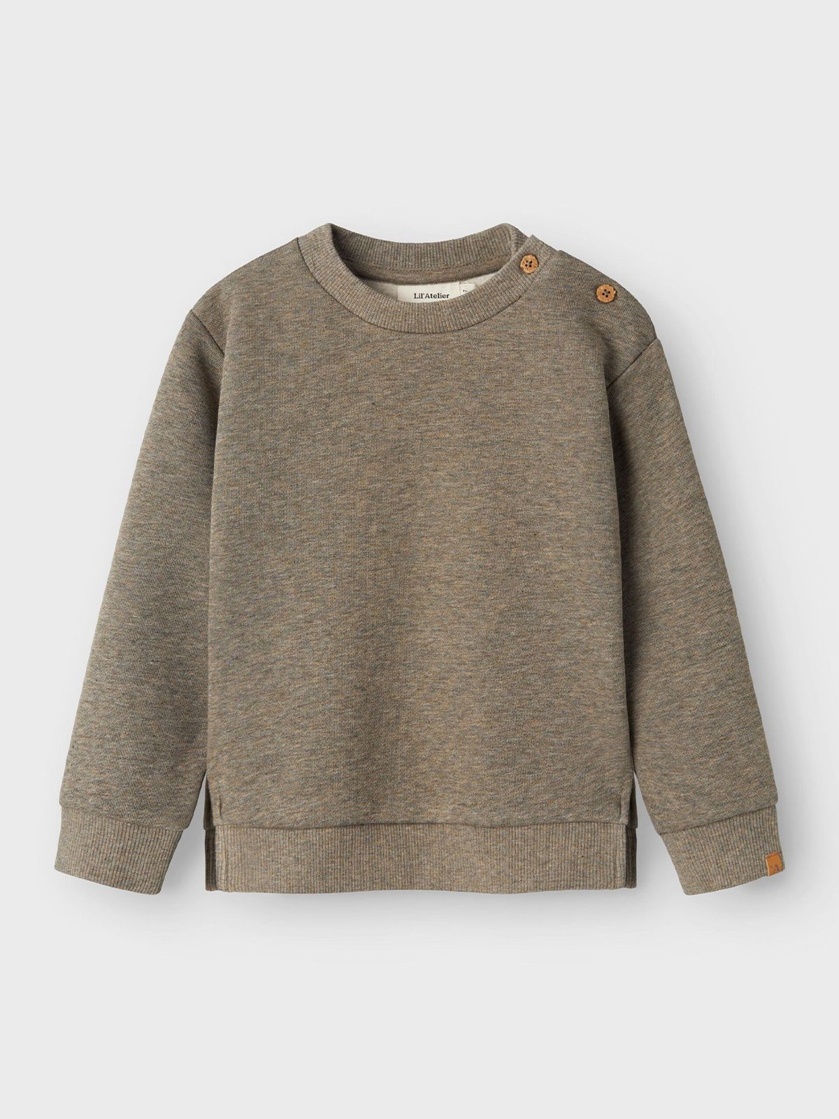 Lil' Atelier Tabby Long Sleeve Sweat Silent Storm Melange
