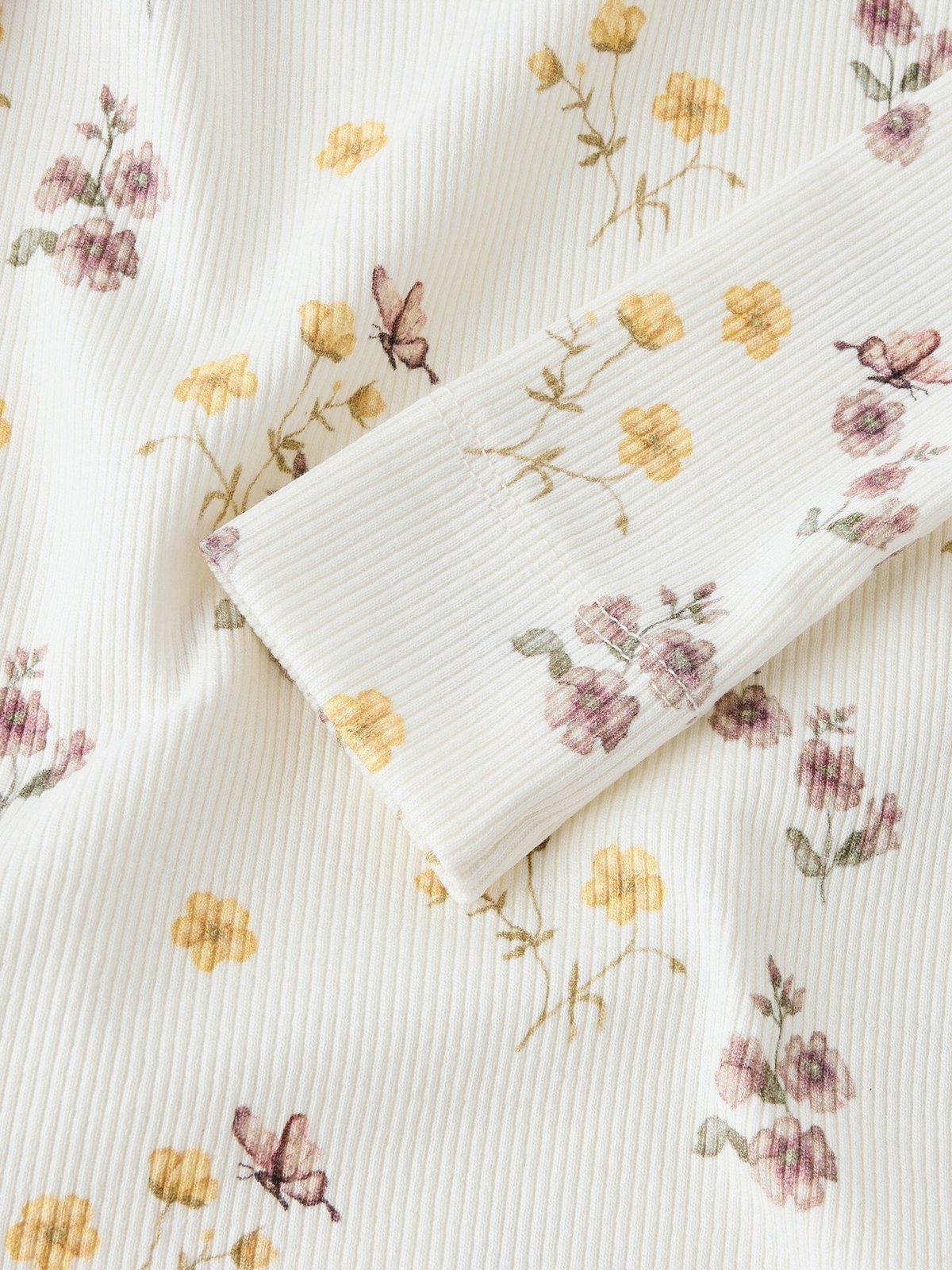 Lil- Atelier Gavo Eko Long Sleeve Slim Top Coconut Milk