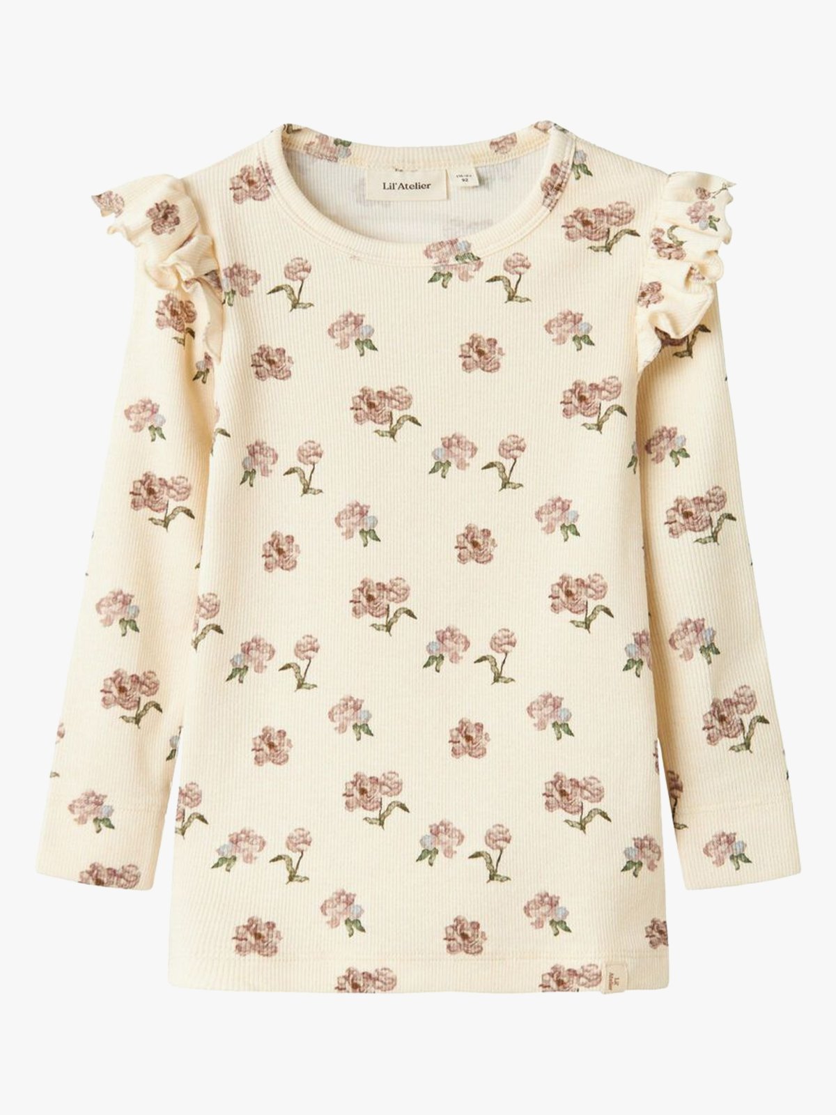 Lil- Atelier Gavo Eko Long Sleeve Slim Top Turtledove