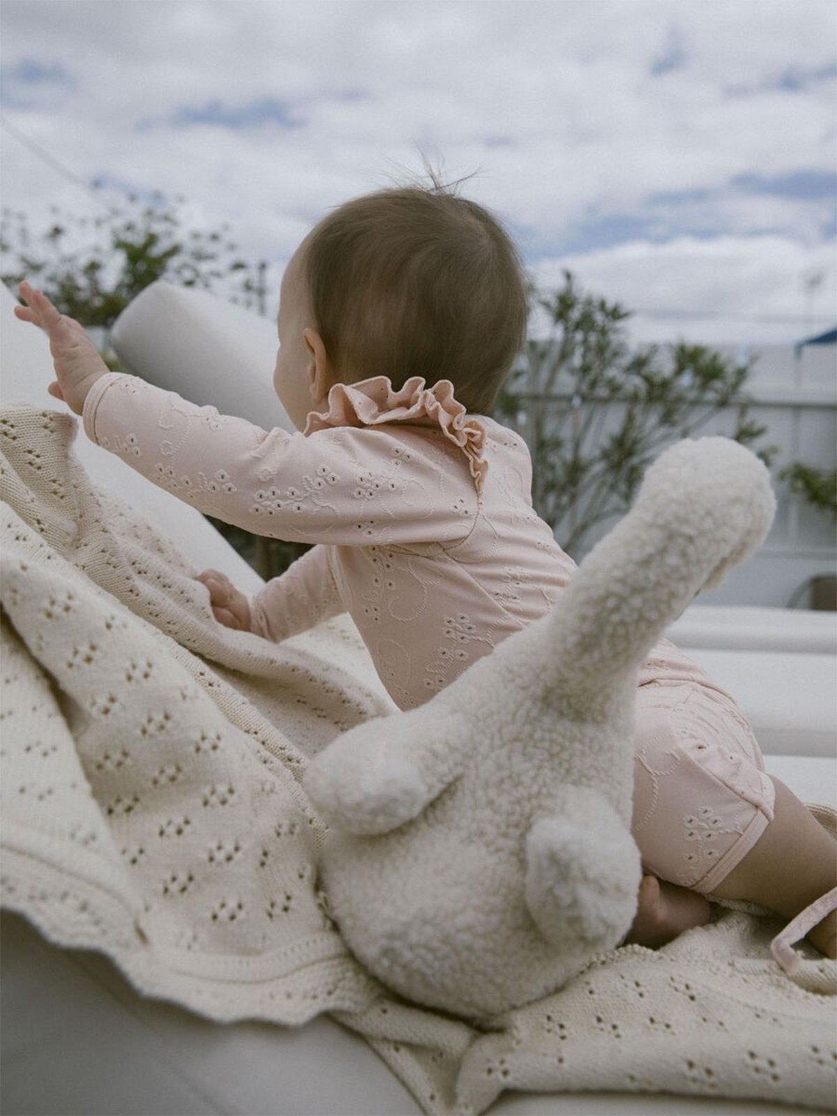 Lil- Atelier Felice Long Sleeve UV Long Swimsuit Peach Whip