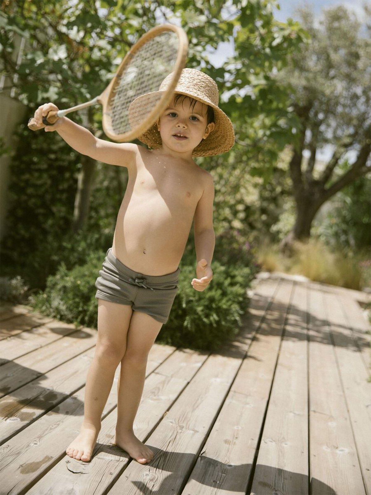 Lil' Atelier Folo Swim Tights Forest Fog