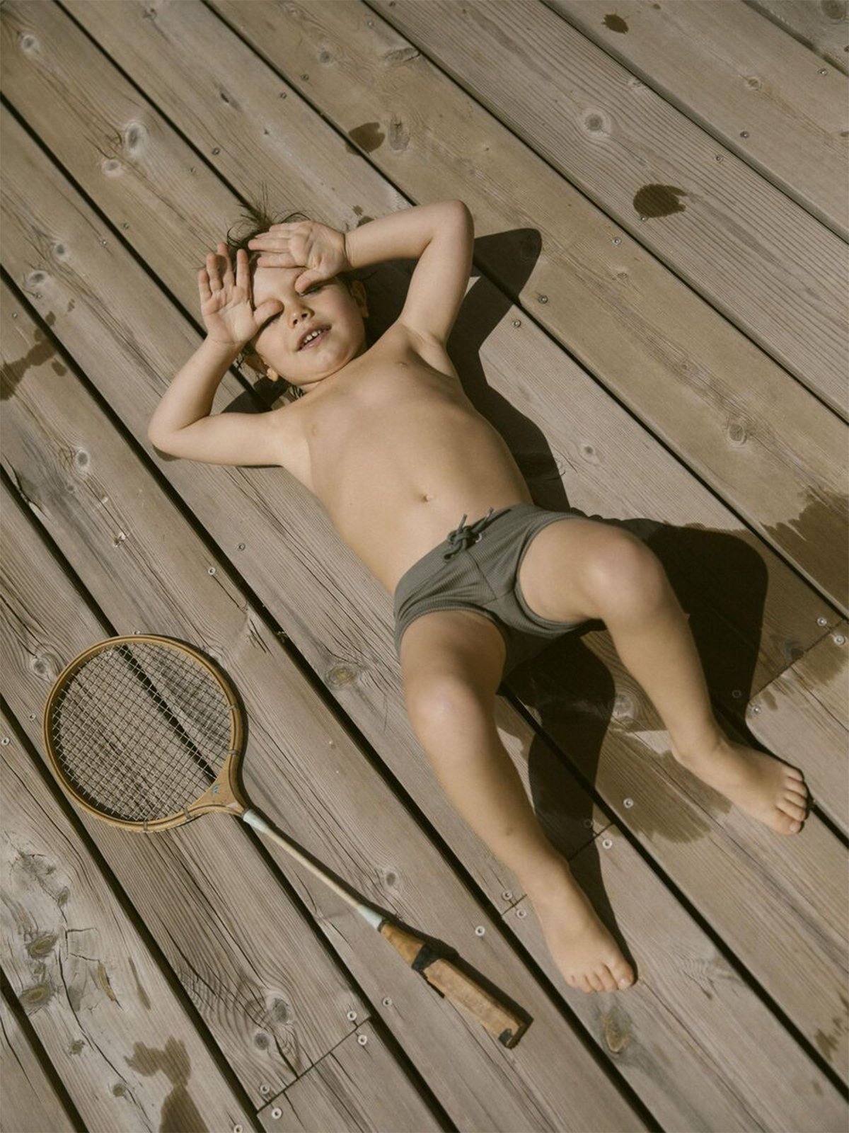 Lil- Atelier Folo Swim Tights Forest Fog