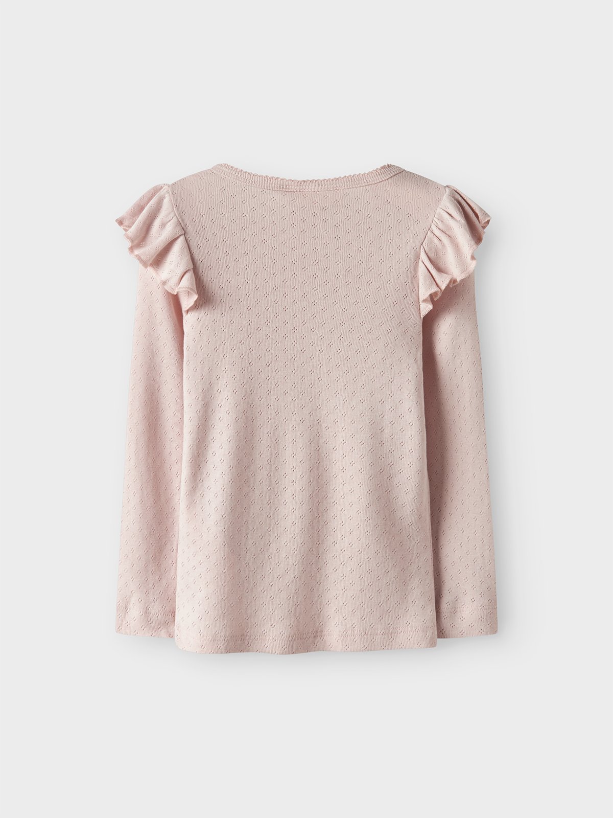 Lil' Atelier Rachel Nan Long Sleeve Slim Top Peach Whip