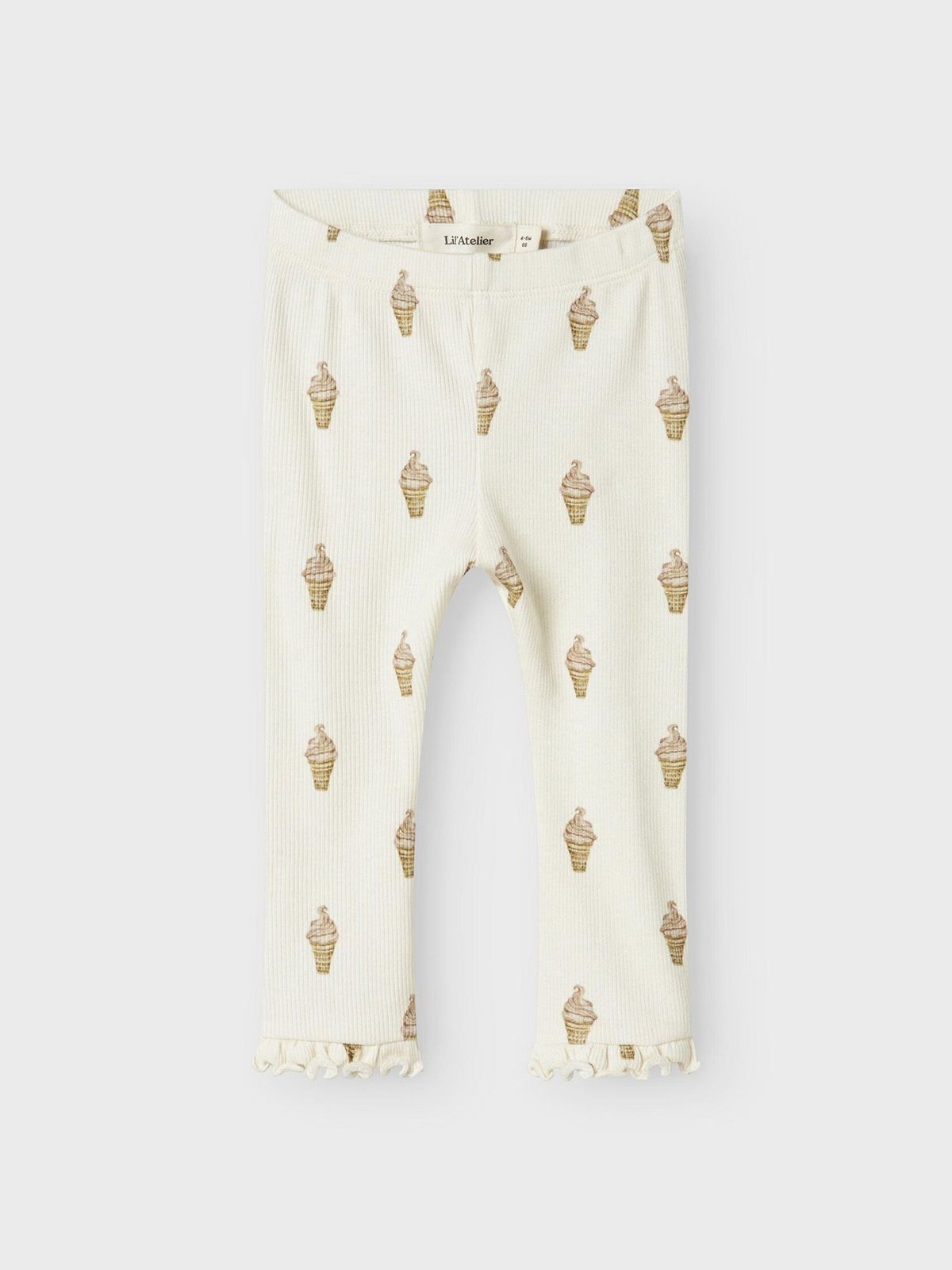 Lil- Atelier Gavo Eka Slim Legging Turtledove Lemon