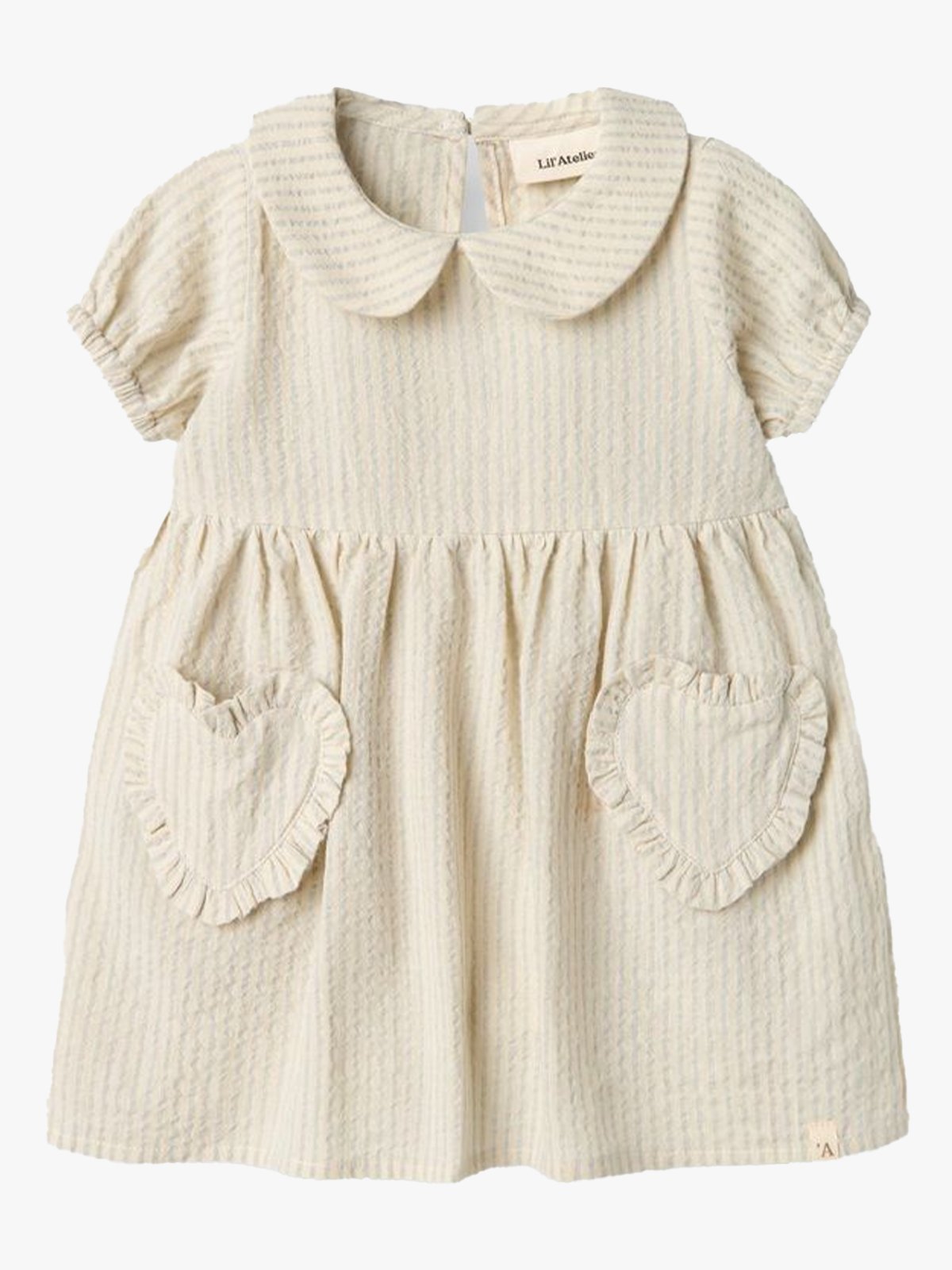 Lil' Atelier Folly Short Sleeve Loose Body Dress Vapor Blue