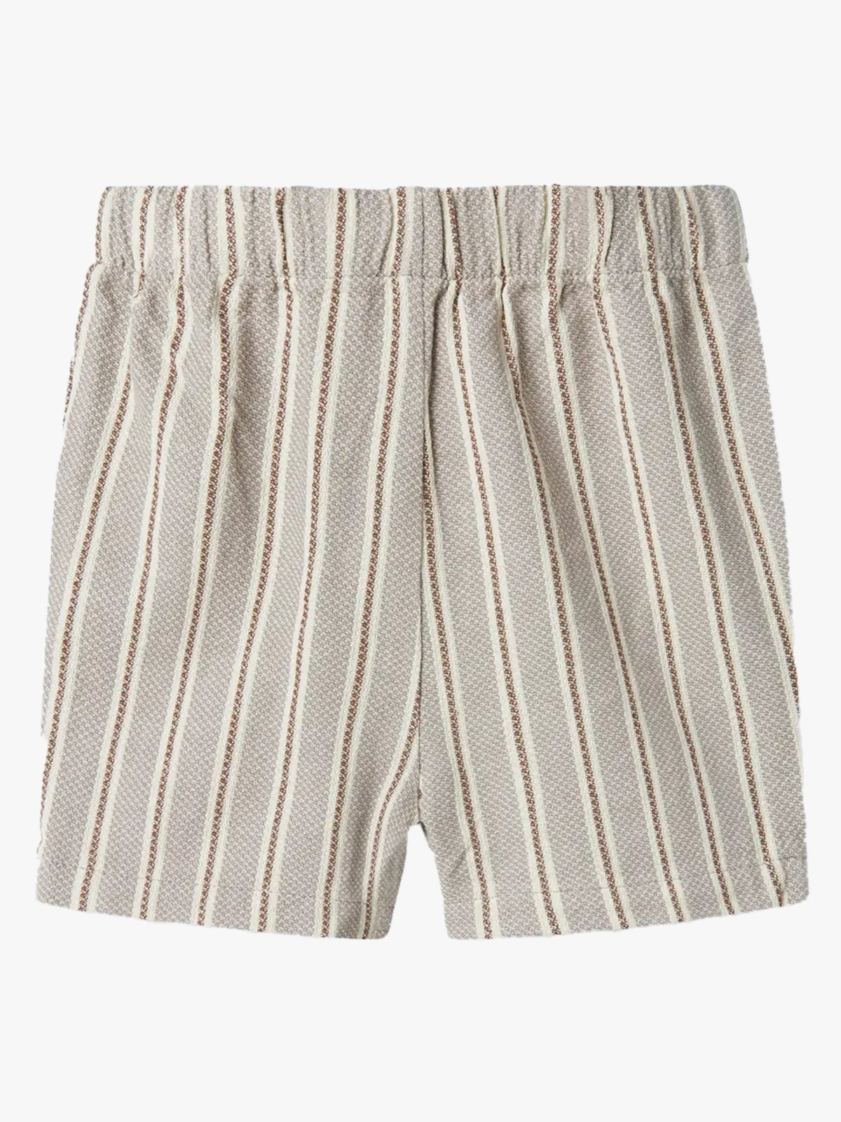 Lil' Atelier Frede Stripe Loose Shorts Mourning Dove