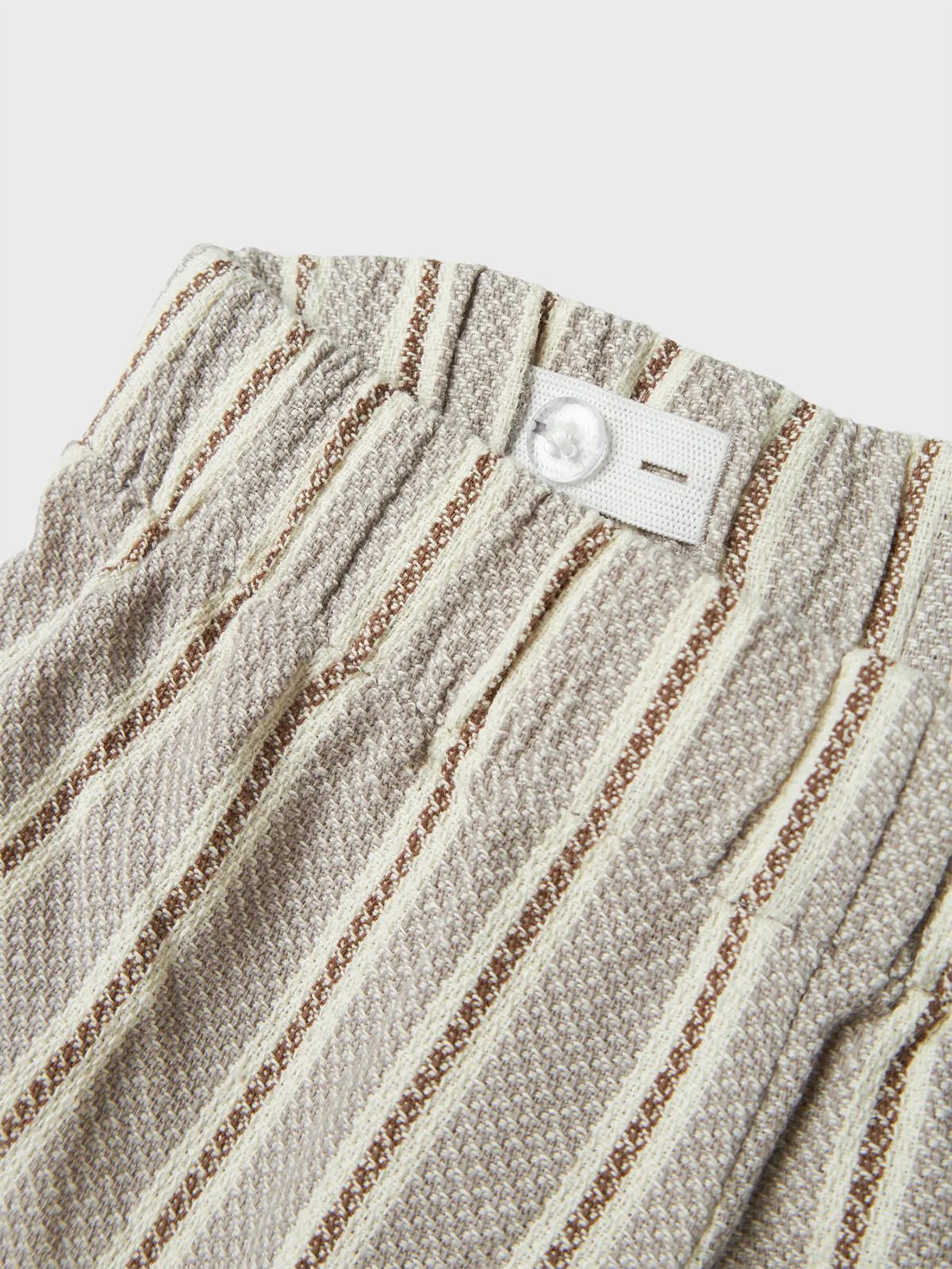 Lil' Atelier Frede Stripe Loose Shorts Mourning Dove