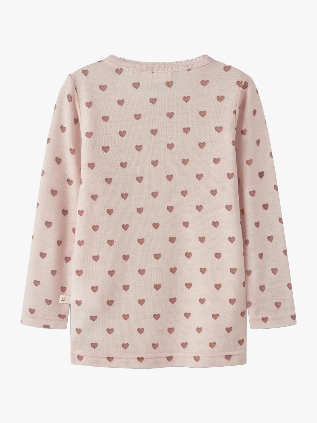 Lil- Atelier Noel Nia Wool Long Sleeve Slim Top Morganite Heart