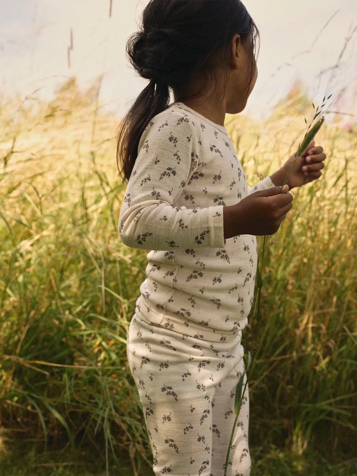 Lil- Atelier Noel Nia Wool Long Sleeve Slim Top Morganite BERRY