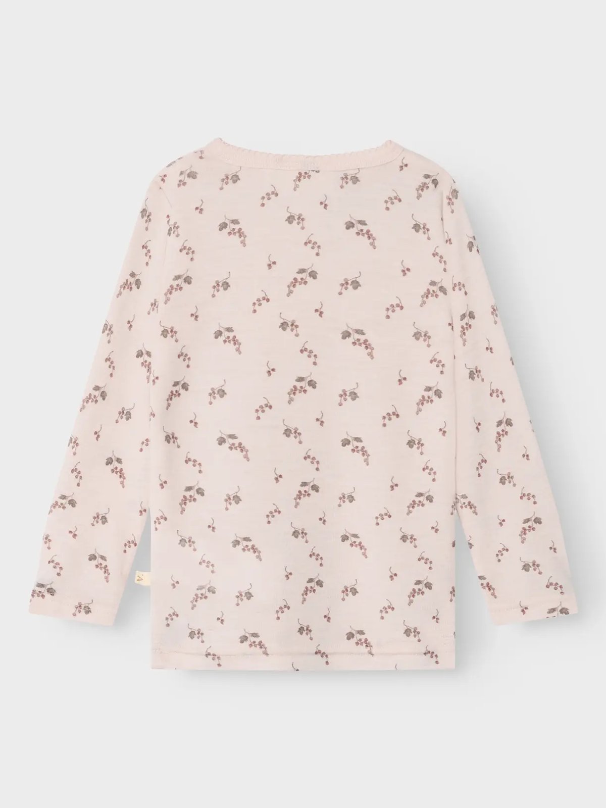 Lil- Atelier Noel Nia Wool Long Sleeve Slim Top Morganite BERRY