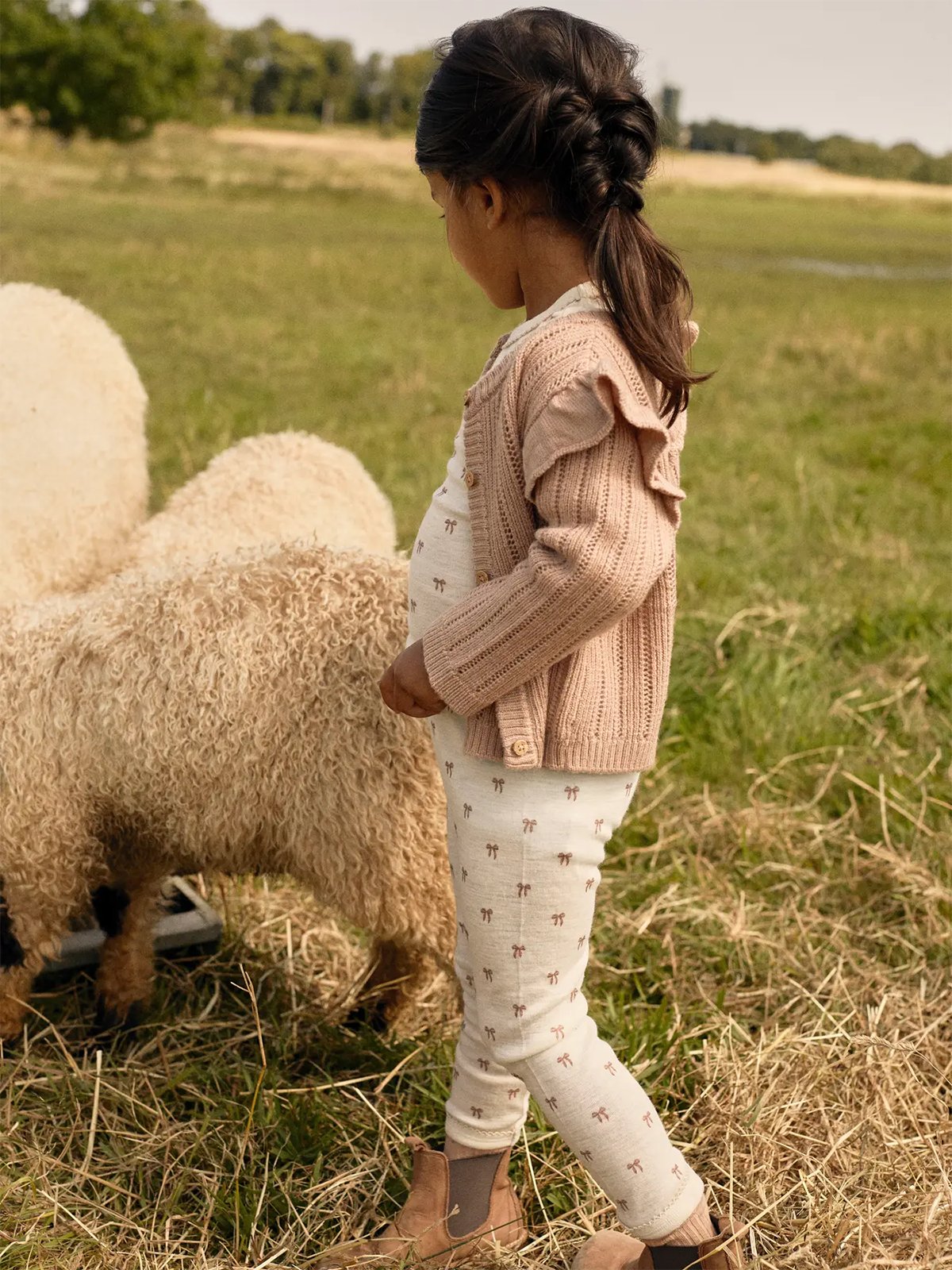 Lil- Atelier Nalu Wo/Mo Slim Legging Turtledove Melange