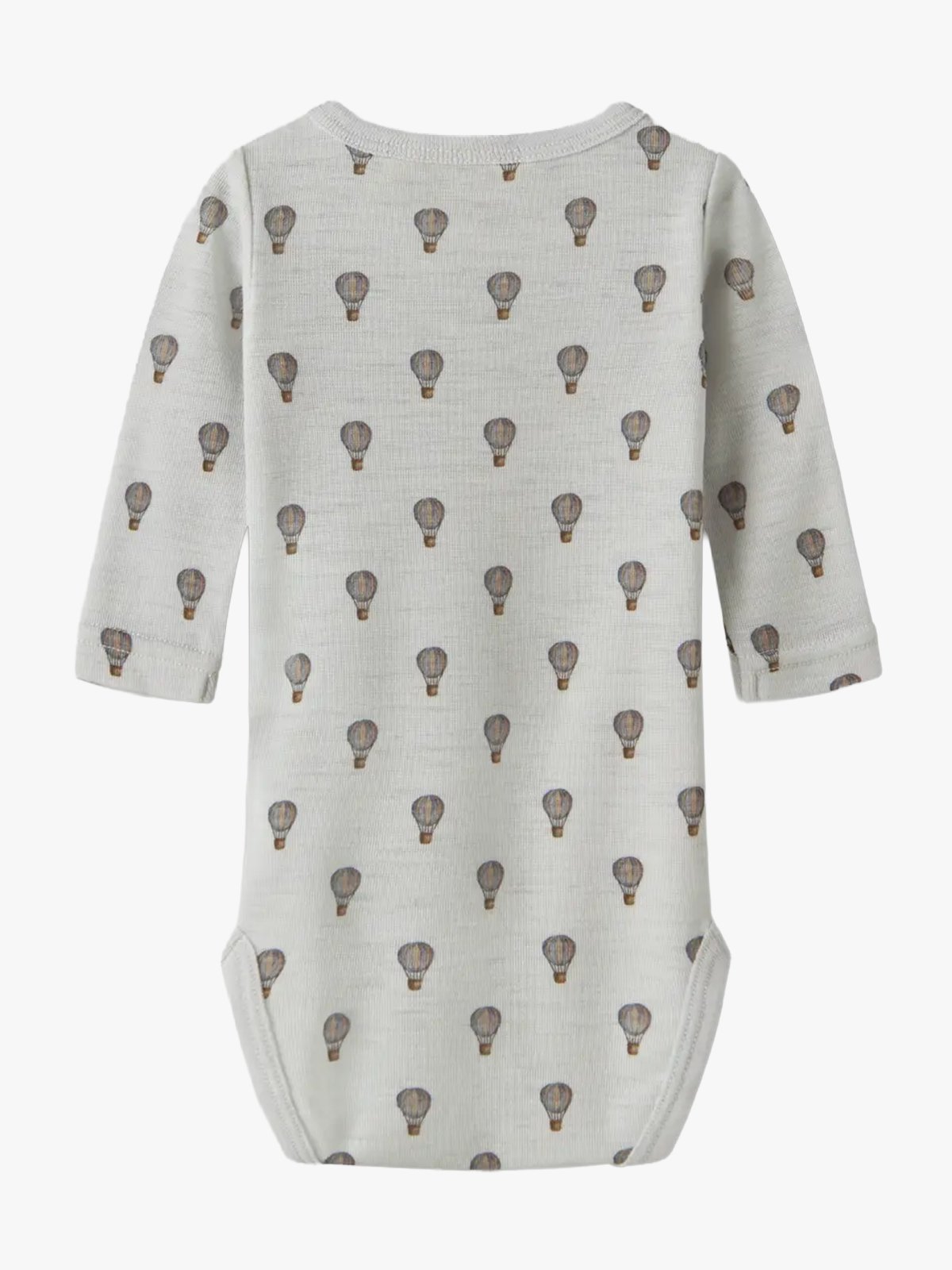 Lil' Atelier Noel Nor Wool Long Sleeve Slim Body Oyster Mushroom Air Balloon