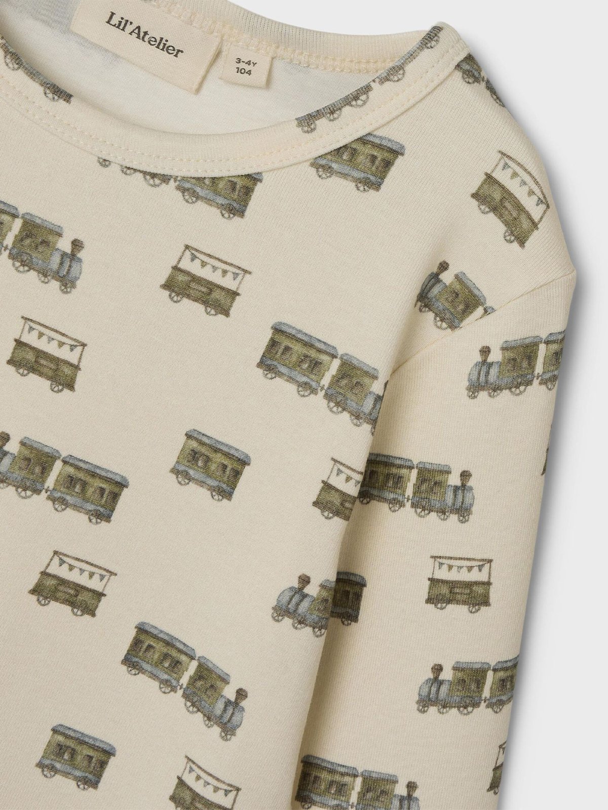 Lil- Atelier Gayo Long Sleeve Slim Top Turtledove