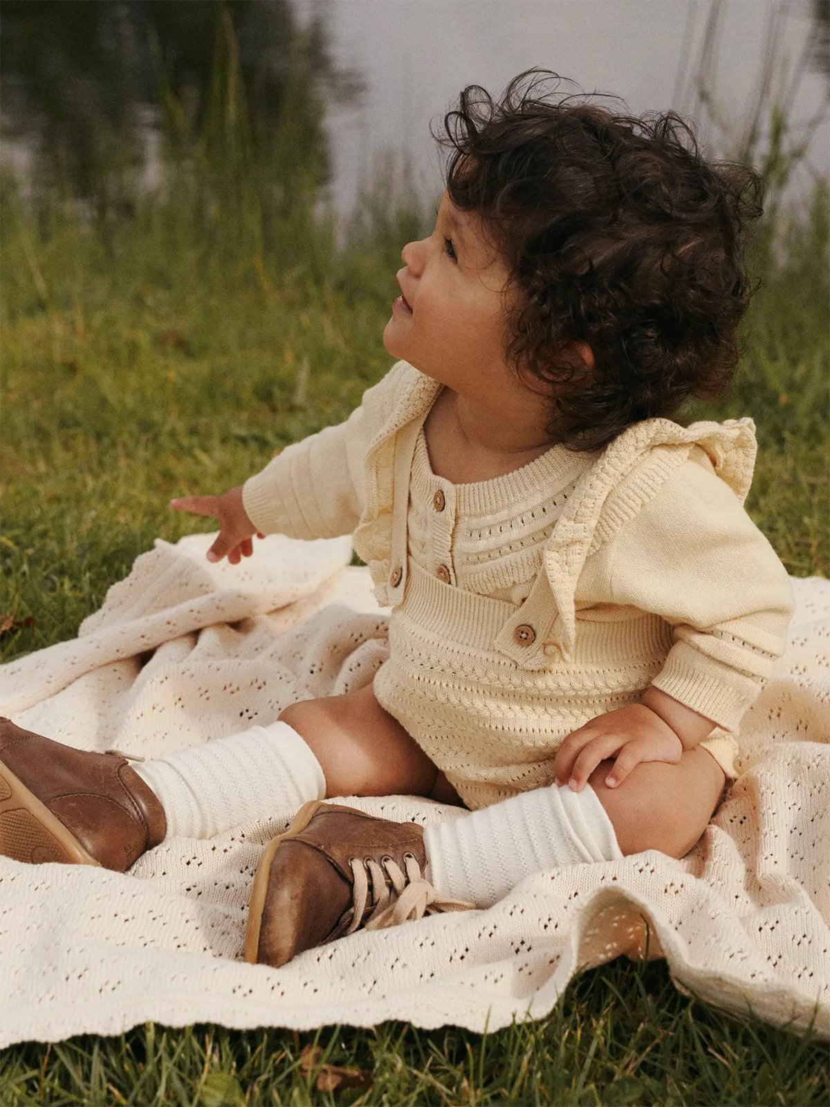 Lil- Atelier Hope Knit Bloomers Sea Mist