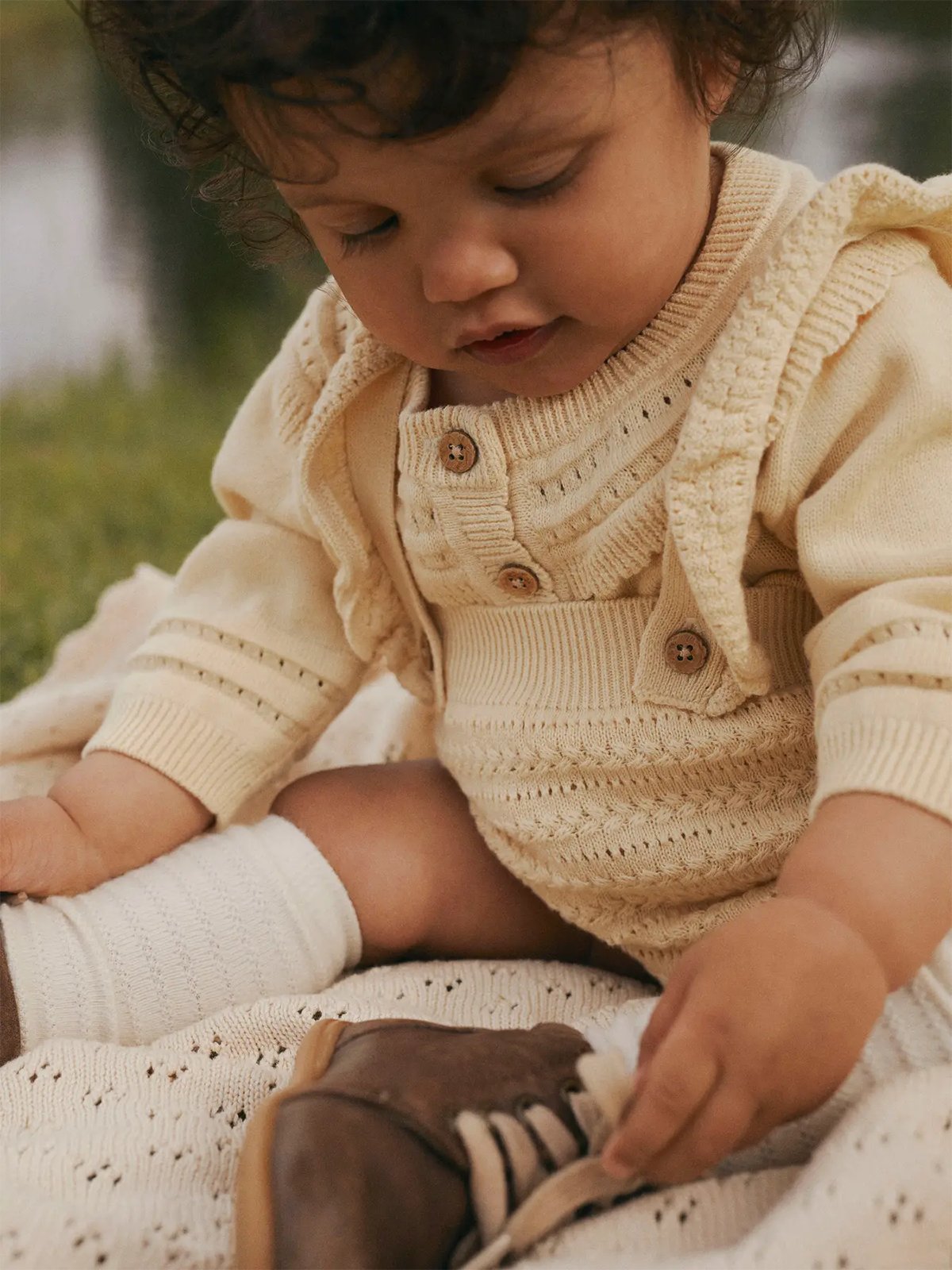 Lil- Atelier Hope Knit Bloomers Sea Mist