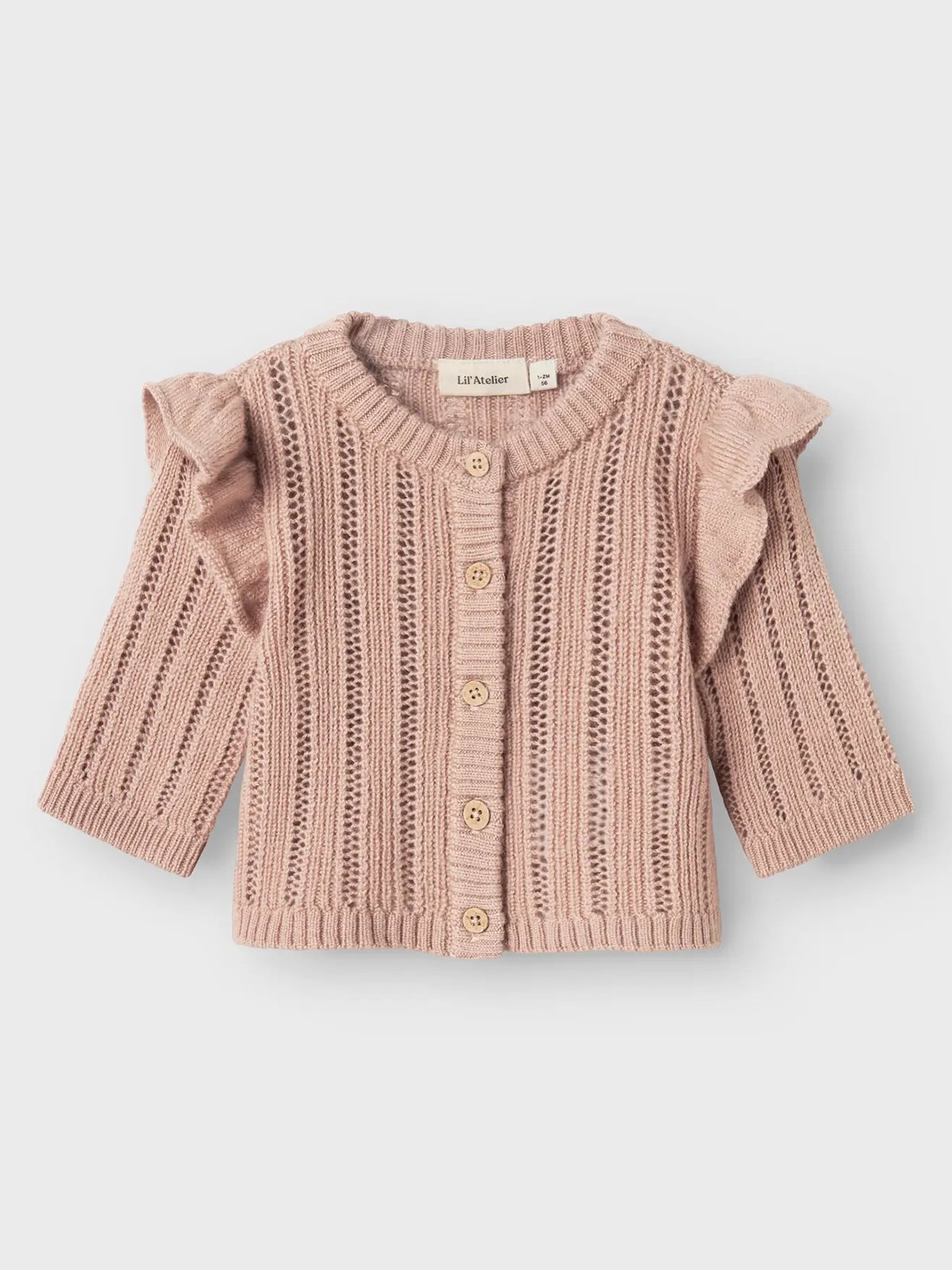 Lil- Atelier Nomo Long Sleeve Knit Cardigan Roebuck