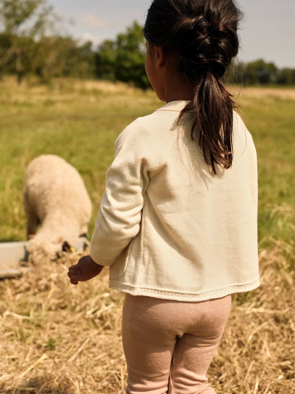 Lil- Atelier Nord Long Sleeve Knit Cardigan Turtledove MELANGE