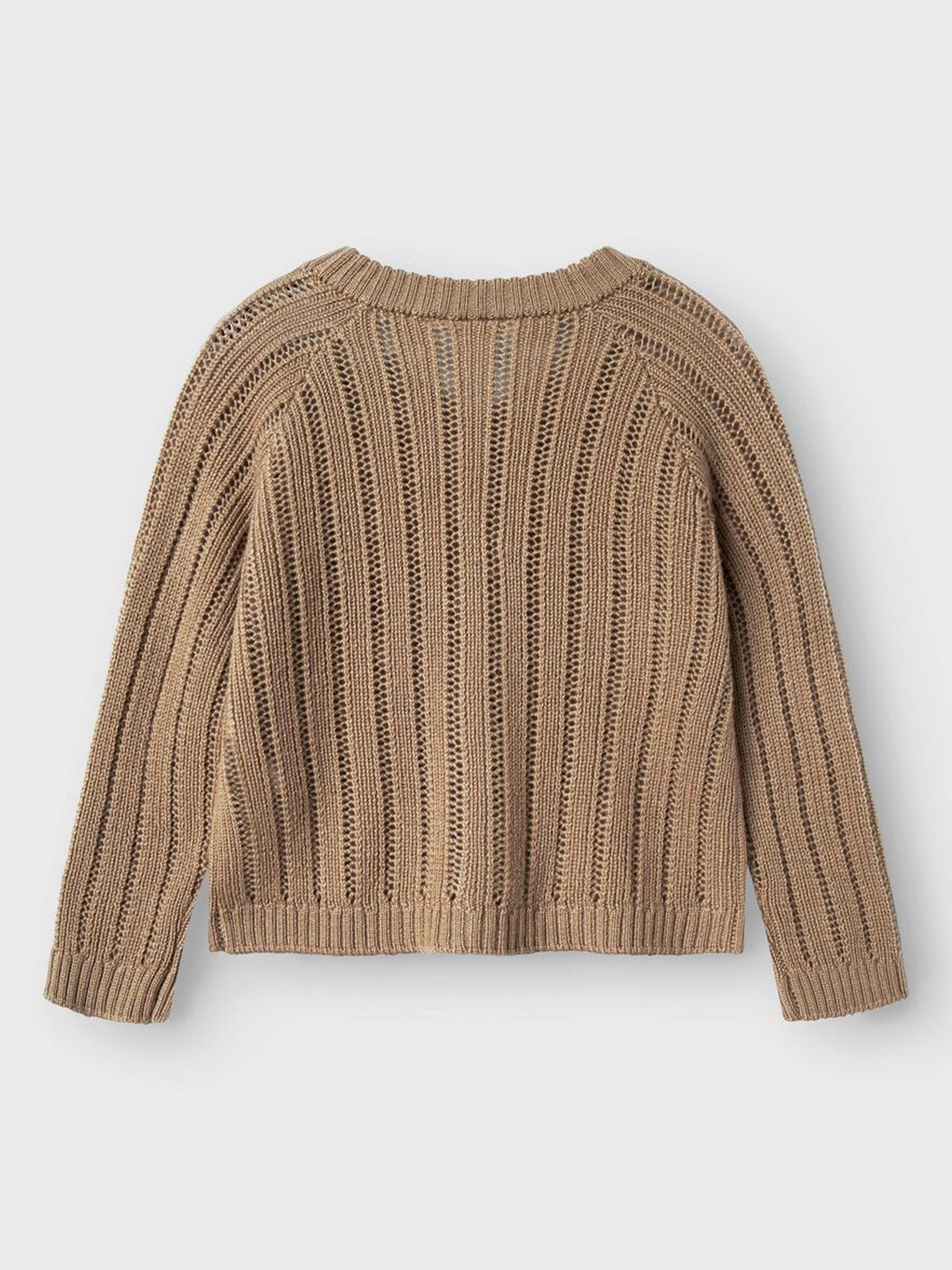 Lil- Atelier Nomo Long Sleeve Knit Cardigan Tigers Eye