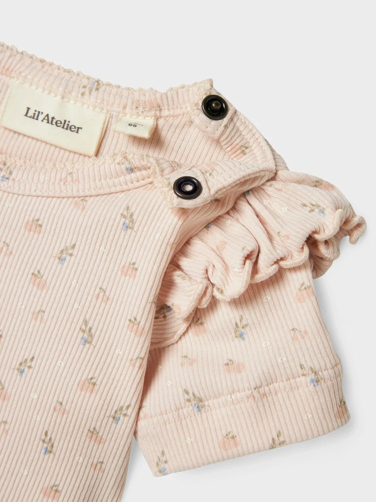 Lil- Atelier Gago Kik Short Sleeve Slim Body Peach Blush