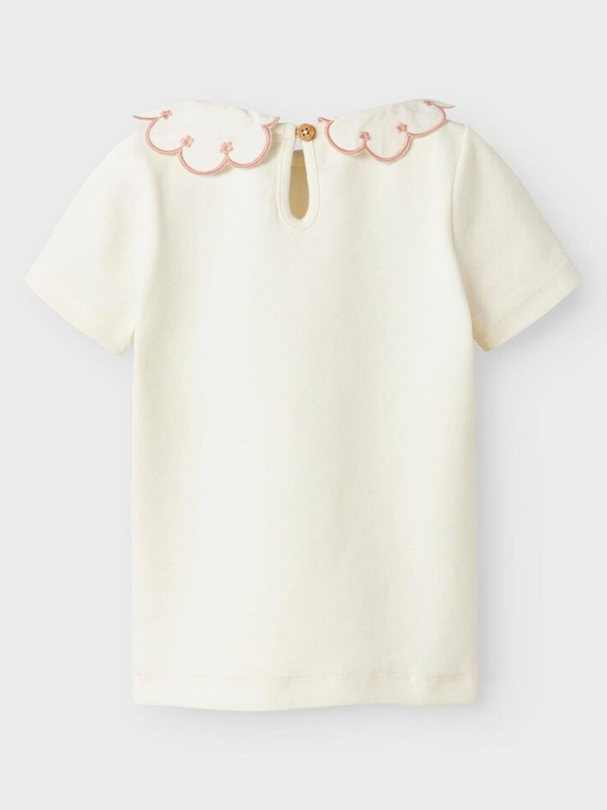 Lil- Atelier Fundo Short Sleeve Slim Top Coconut Milk ROSE