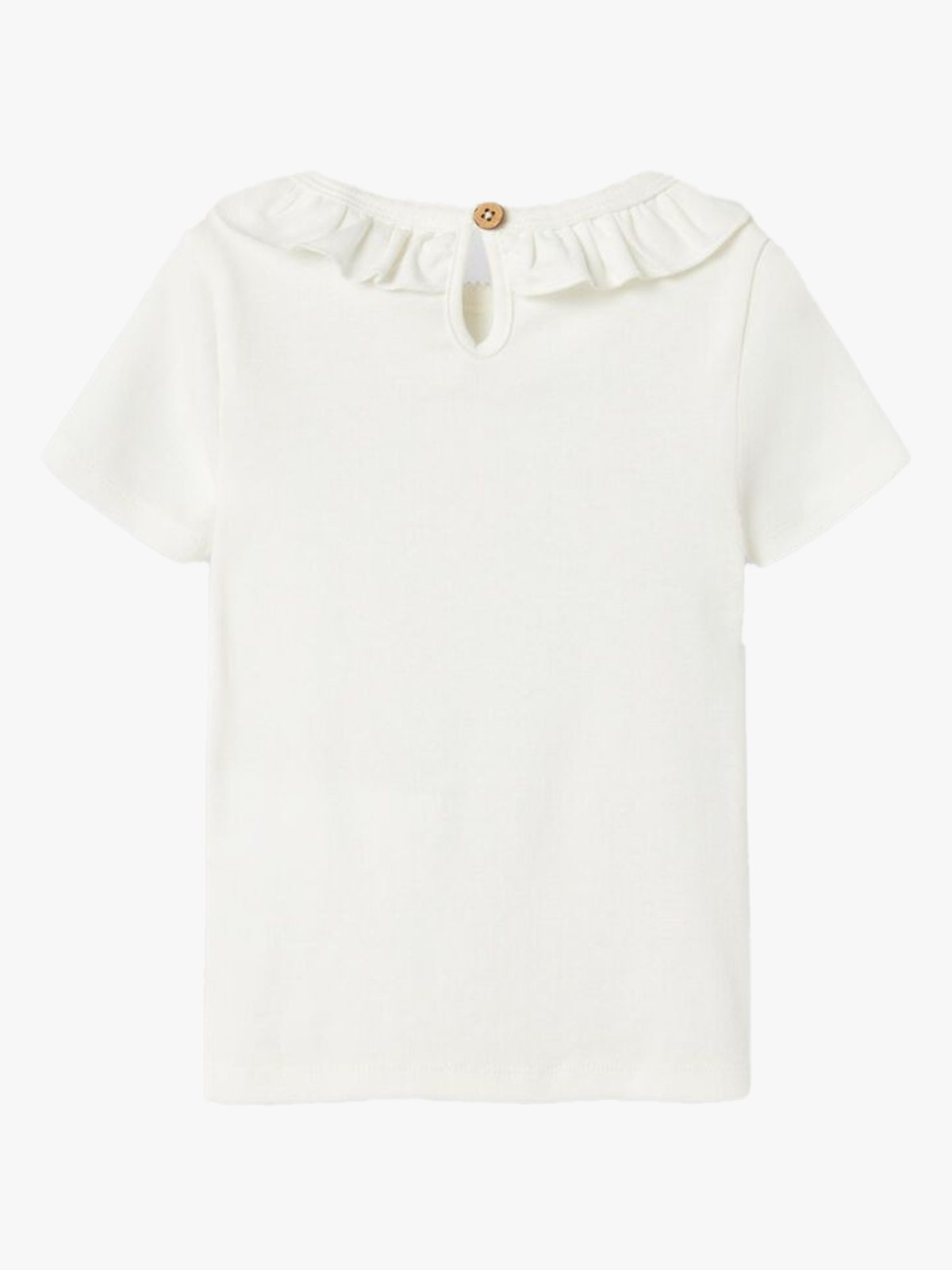 Lil- Atelier Lalo Tan Short Sleeve Slim Top Coconut Milk