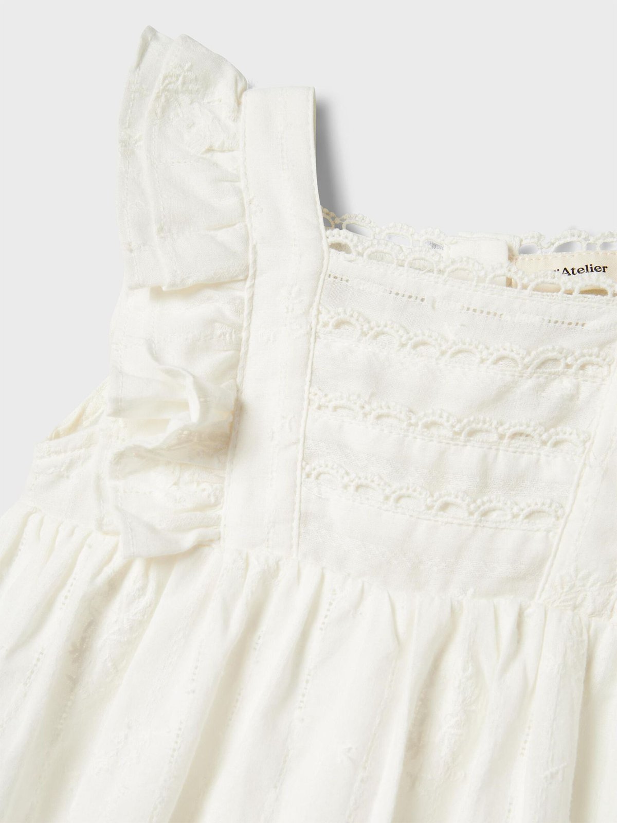 Lil- Atelier Fiola Sl Dress Coconut Milk