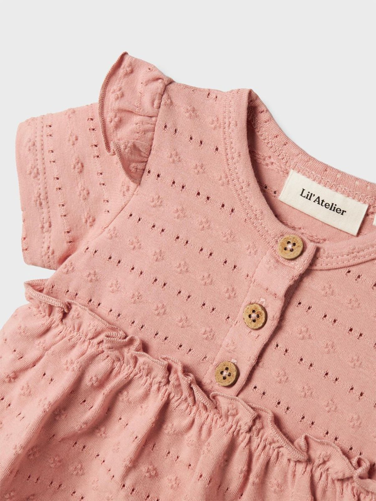 Lil- Atelier Jamla Short Sleeve Body Dress Misty Rose