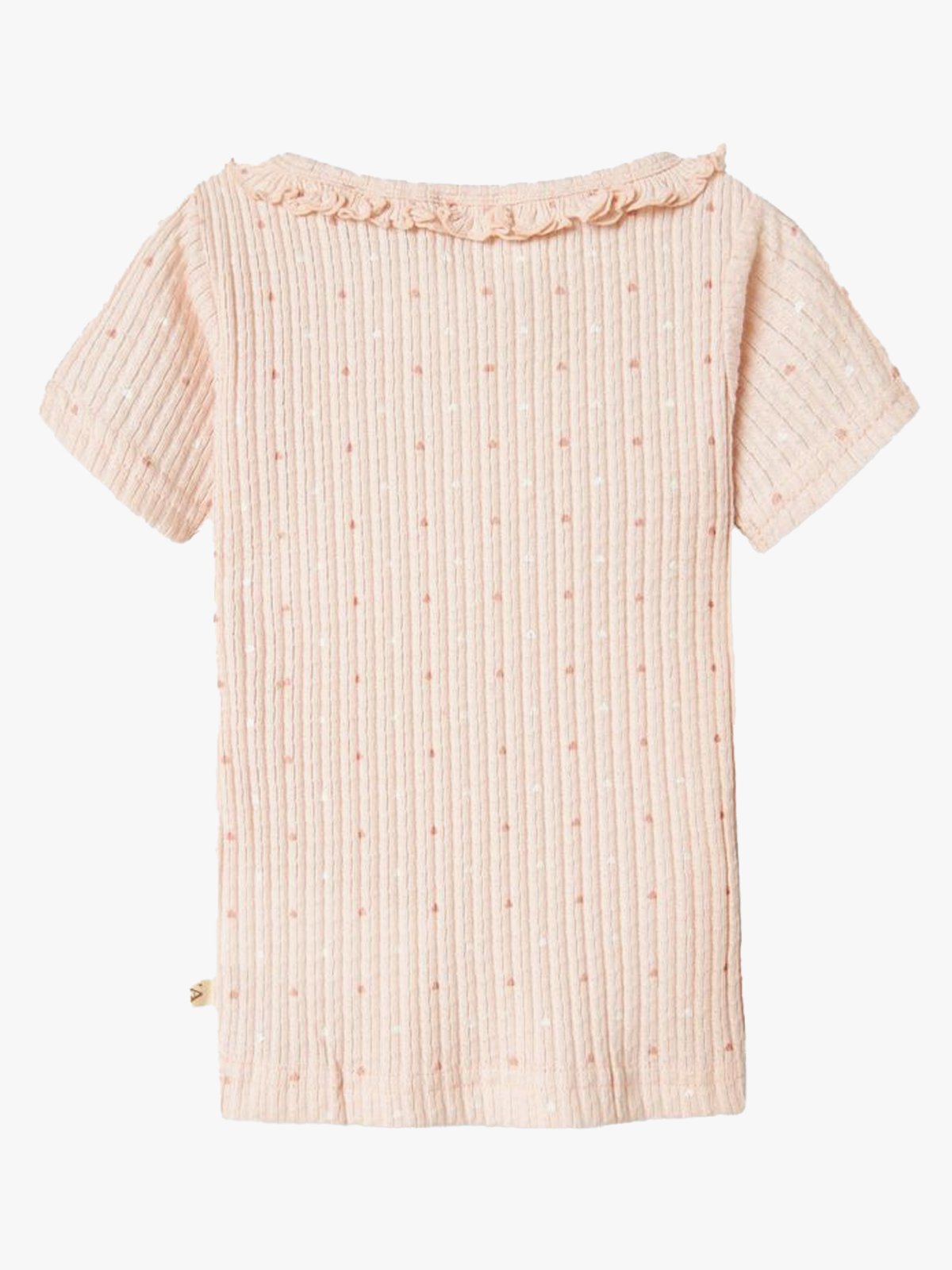 Lil- Atelier Hulla Hua Short Sleeve Slim Top Peach Blush