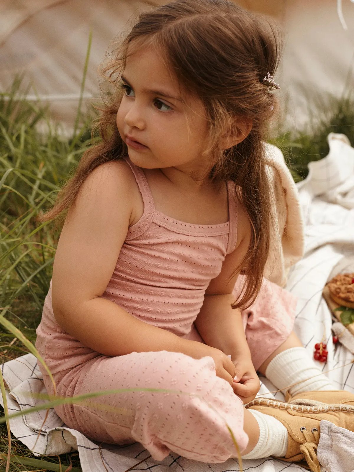 Lil- Atelier Jamla Loose Strap Top Misty Rose