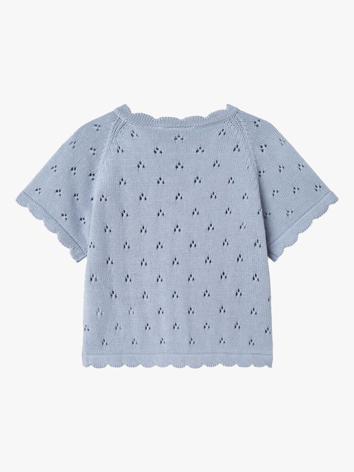 Lil- Atelier Jola Short Sleeve Knit Zen Blue