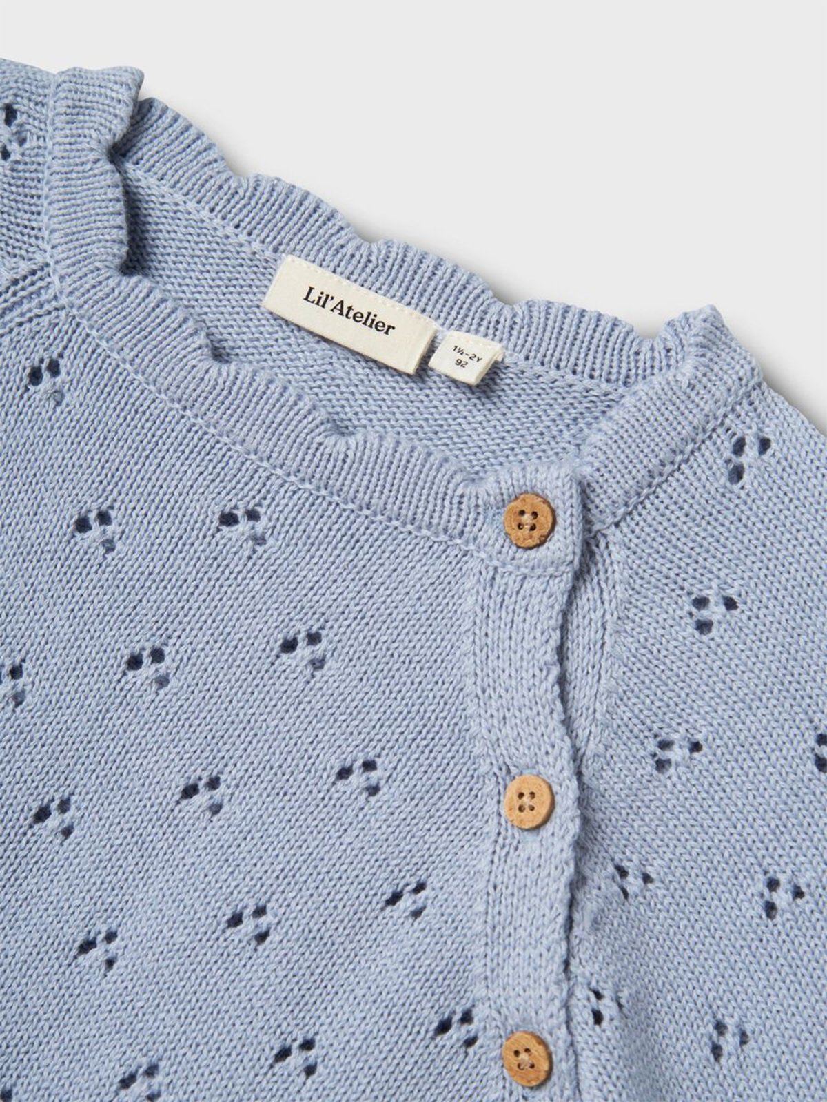 Lil- Atelier Jola Short Sleeve Knit Zen Blue