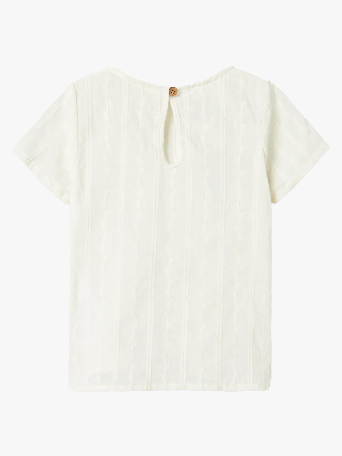 Lil- Atelier Jazelle Short Sleeve Loose Shirt Coconut Milk