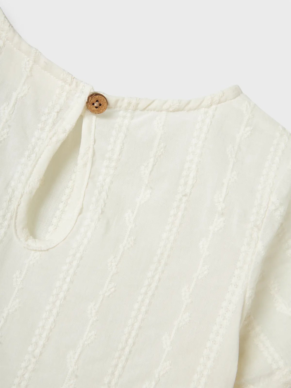 Lil- Atelier Jazelle Short Sleeve Loose Shirt Coconut Milk