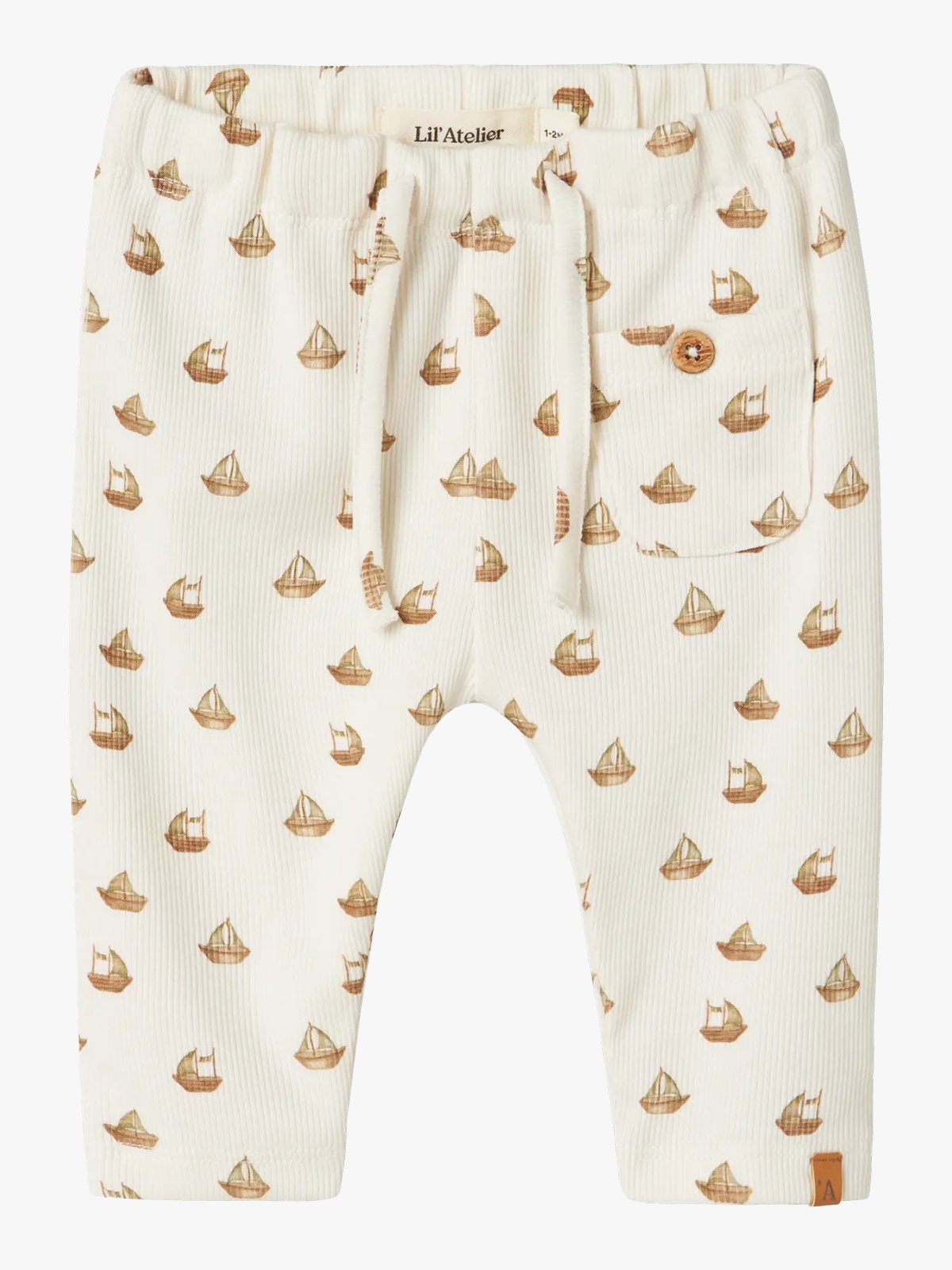 Lil' Atelier Lavo Eko Loose Pant Coconut Milk Boat