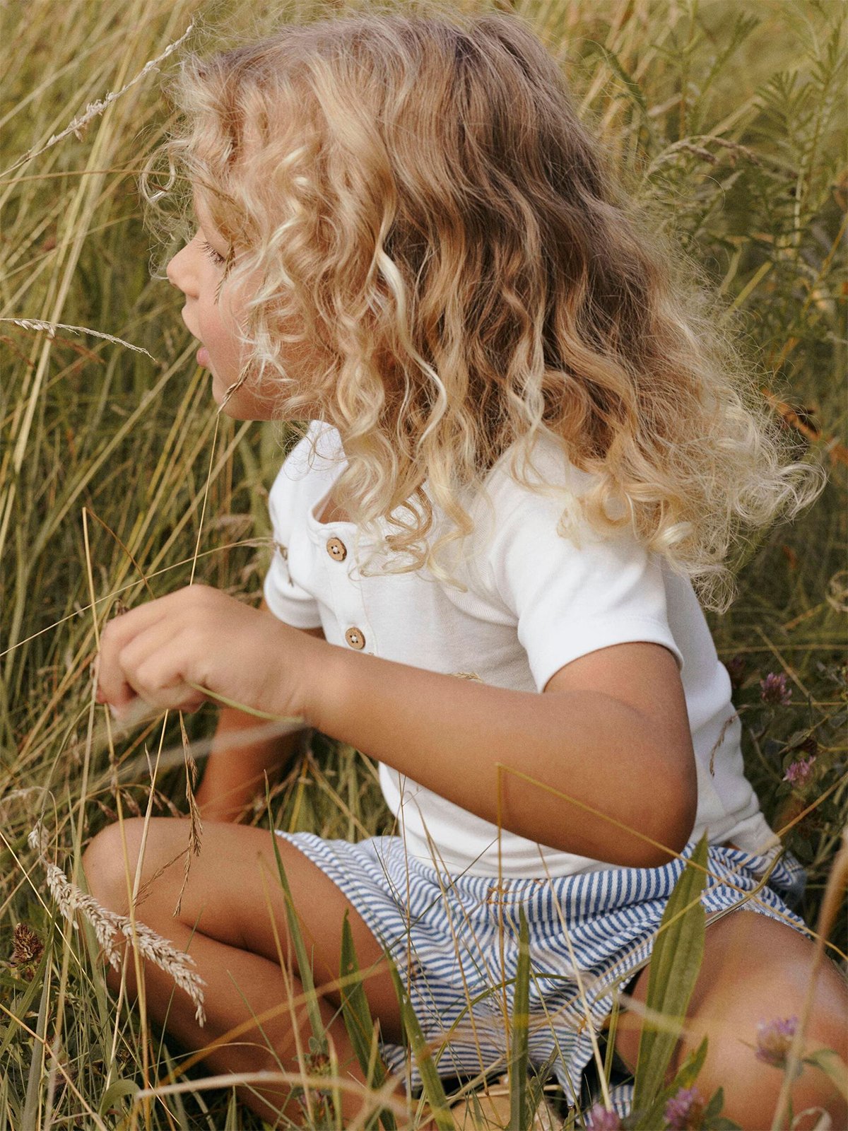 Lil- Atelier Lalo Taj Short Sleeve Slim Top Coconut Milk