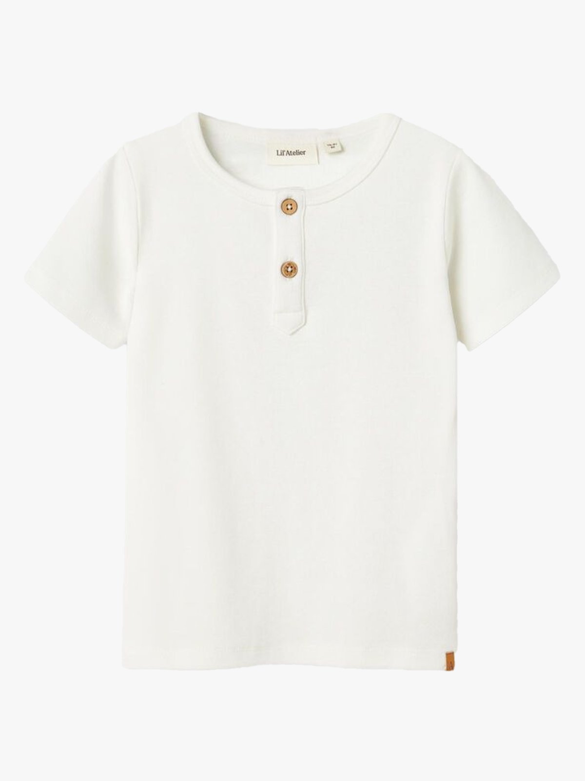 Lil- Atelier Lalo Taj Short Sleeve Slim Top Coconut Milk