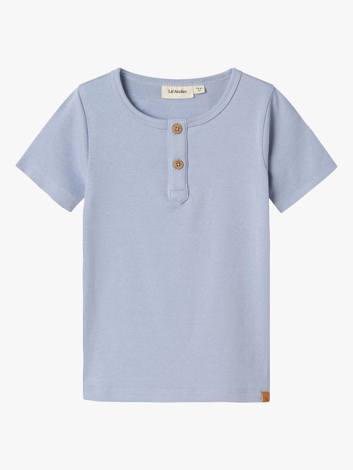 Lil- Atelier Lalo Taj Short Sleeve Slim Top Zen Blue